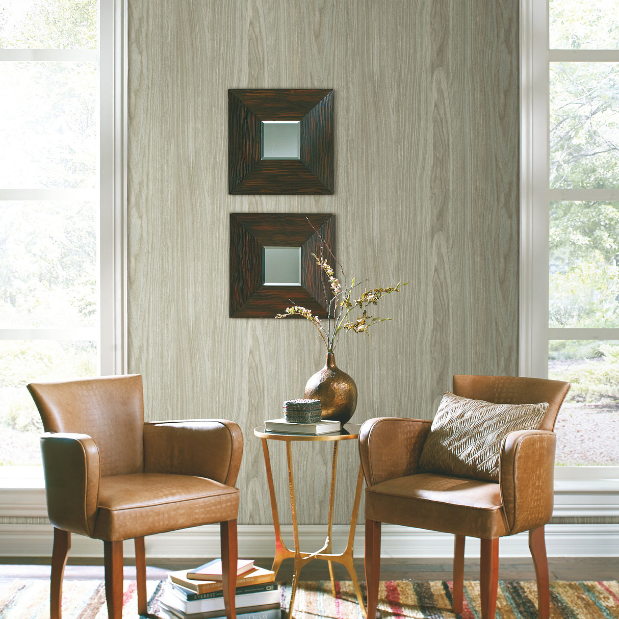 York PSW1275RL Linden Grey Peel & Stick Wallpaper