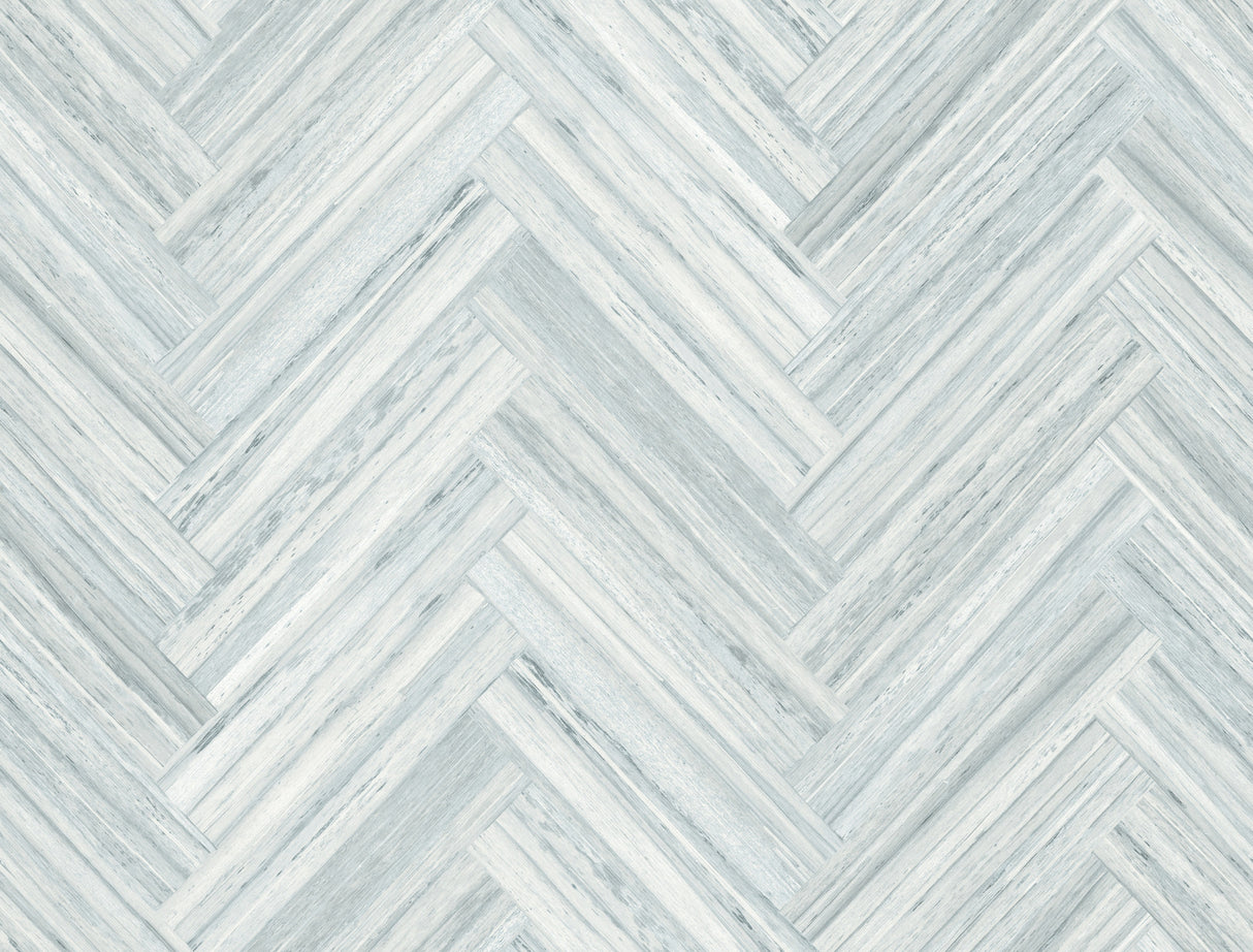 York PSW1289RL Hermosa Herringbone Blue Peel & Stick Wallpaper