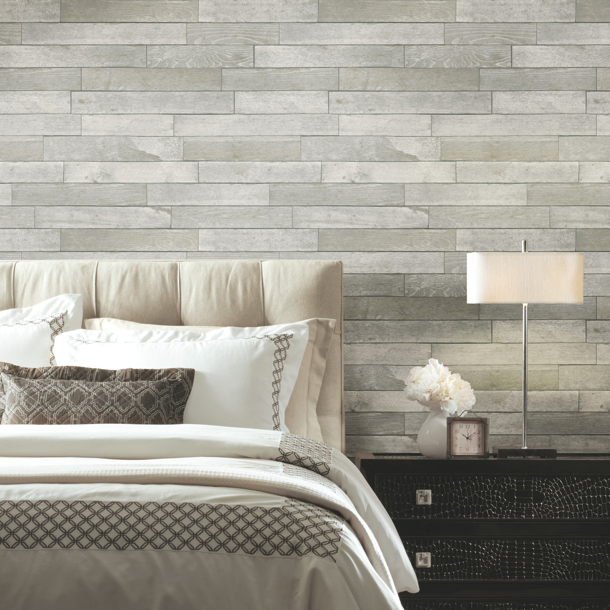 York PSW1295RL Warehouse Planks Grey Peel & Stick Wallpaper