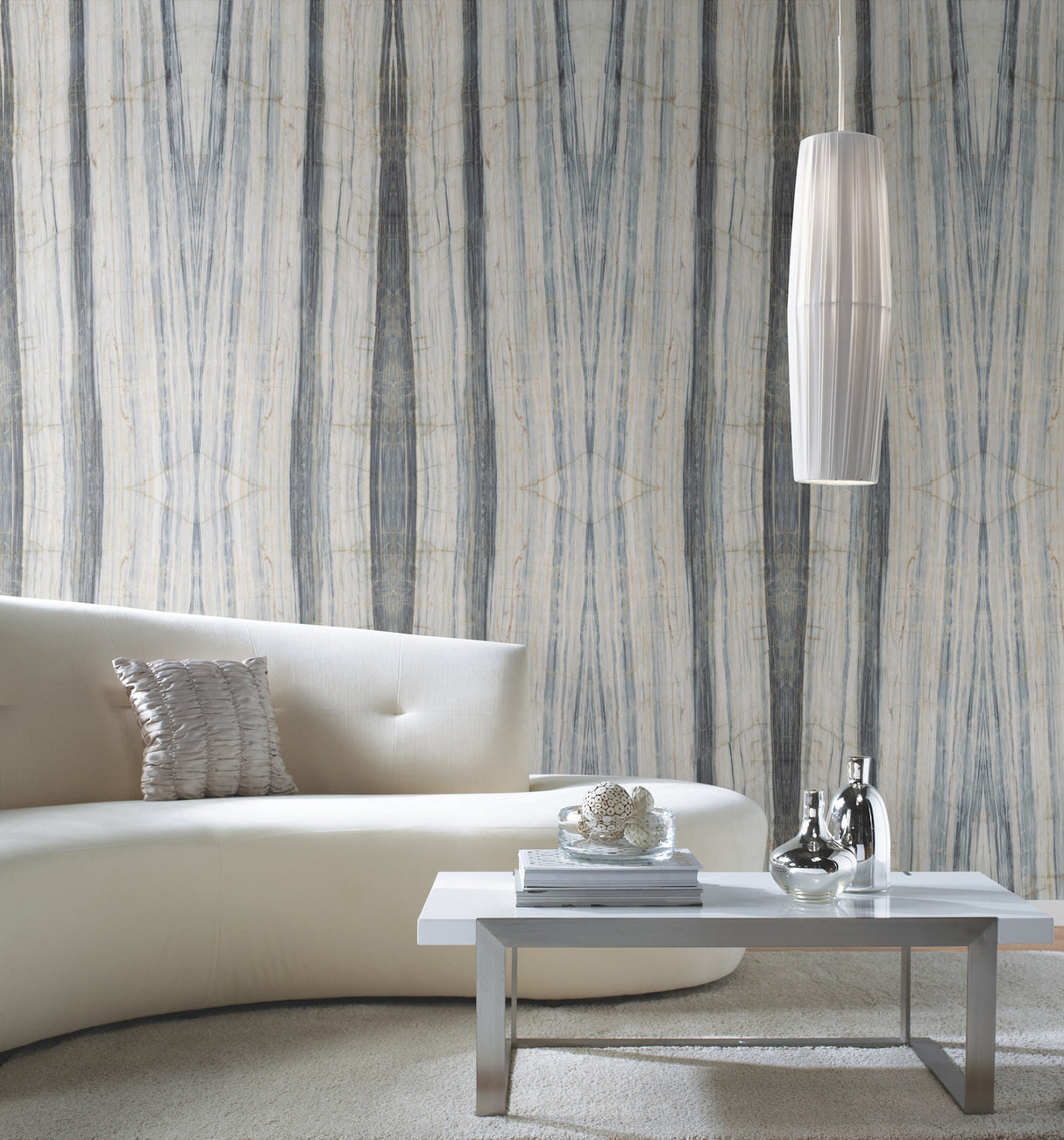 York PSW1296M Spanish Marble Blue Peel & Stick Mural