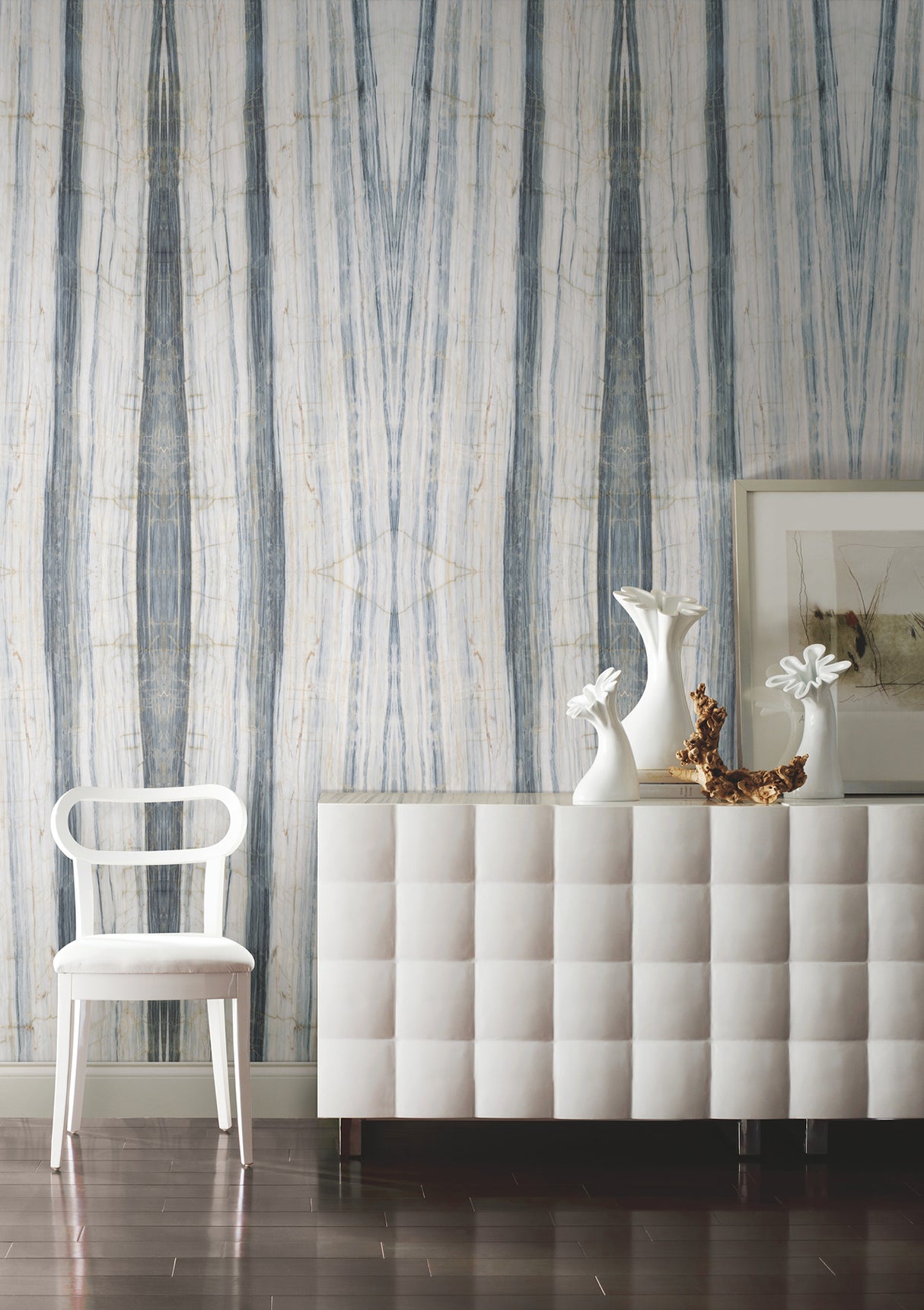 York PSW1296M Spanish Marble Blue Peel & Stick Mural