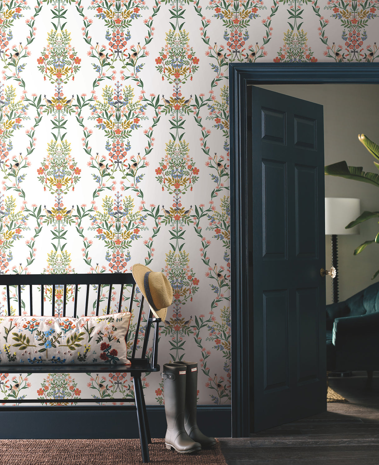 York PSW1327RL Luxembourg White Peel & Stick Wallpaper