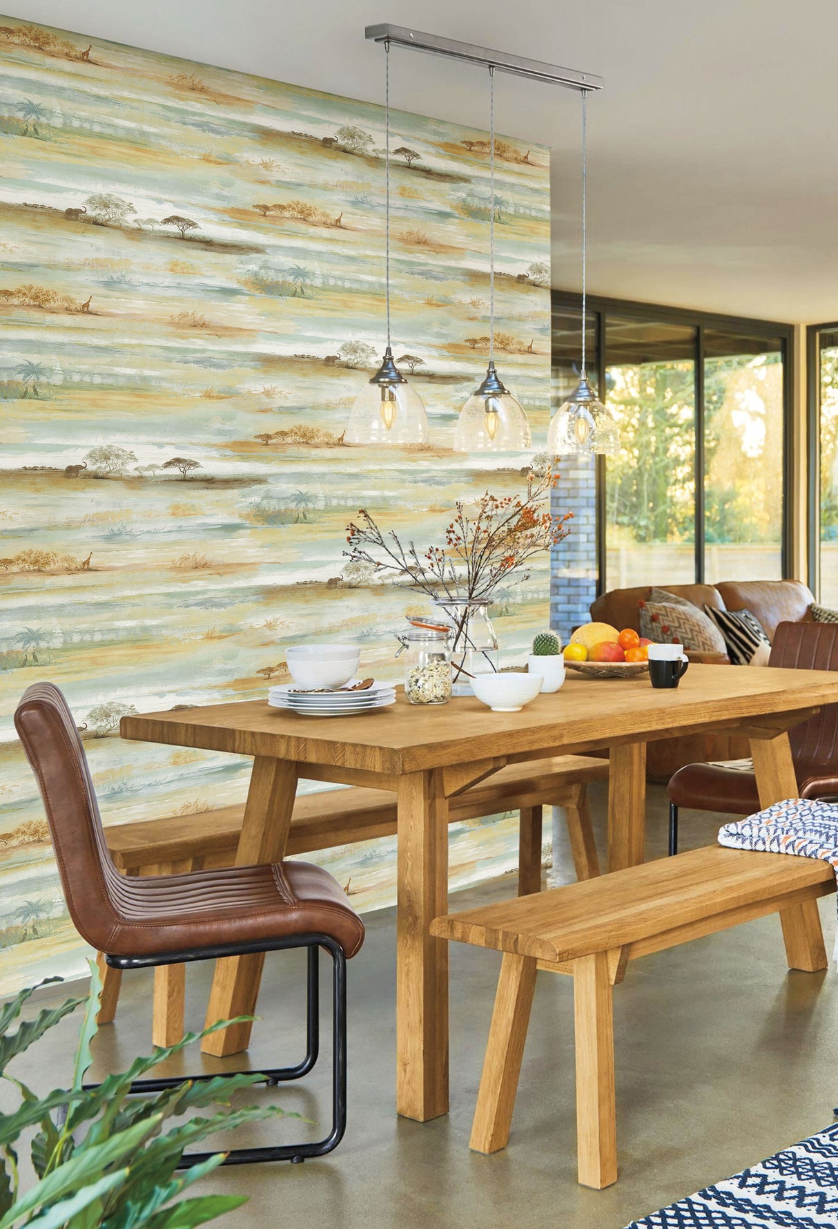 York PSW1348RL Savanna Sunset Beige Peel & Stick Wallpaper