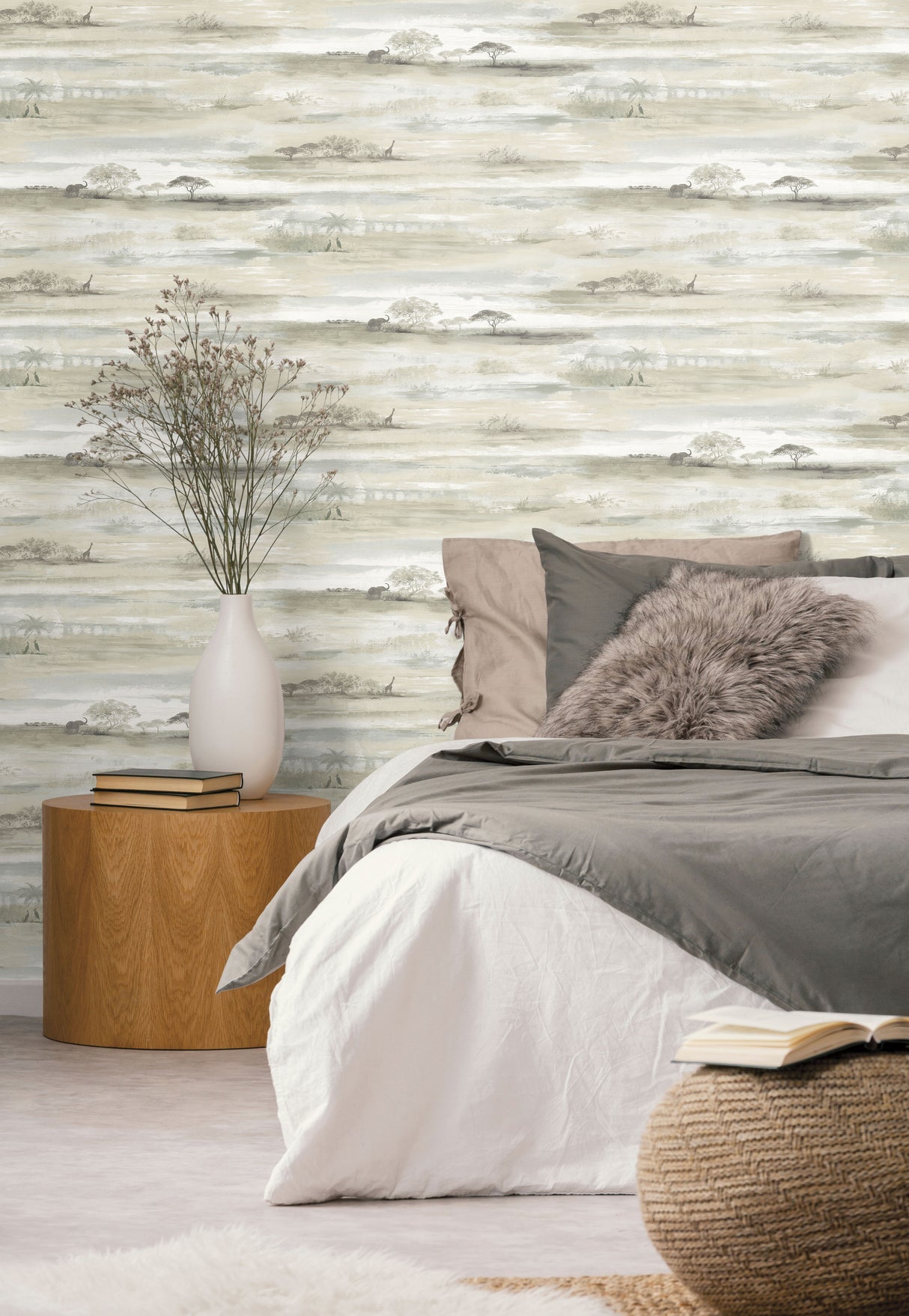 York PSW1349RL Savanna Sunset Brown Peel & Stick Wallpaper
