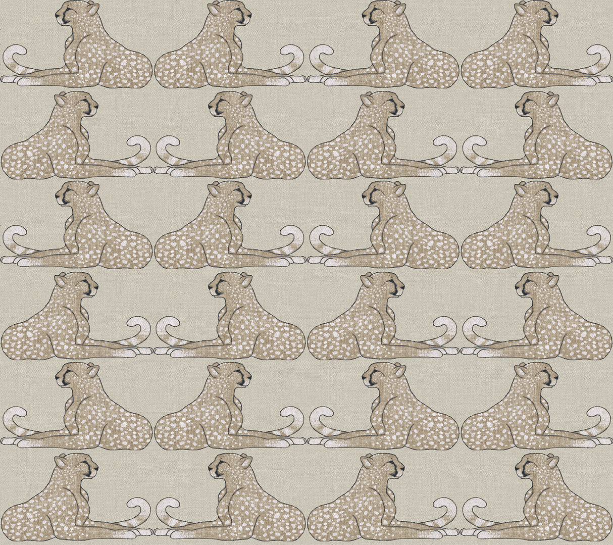 York PSW1356RL Reclining Cheetahs Taupe Peel & Stick Wallpaper
