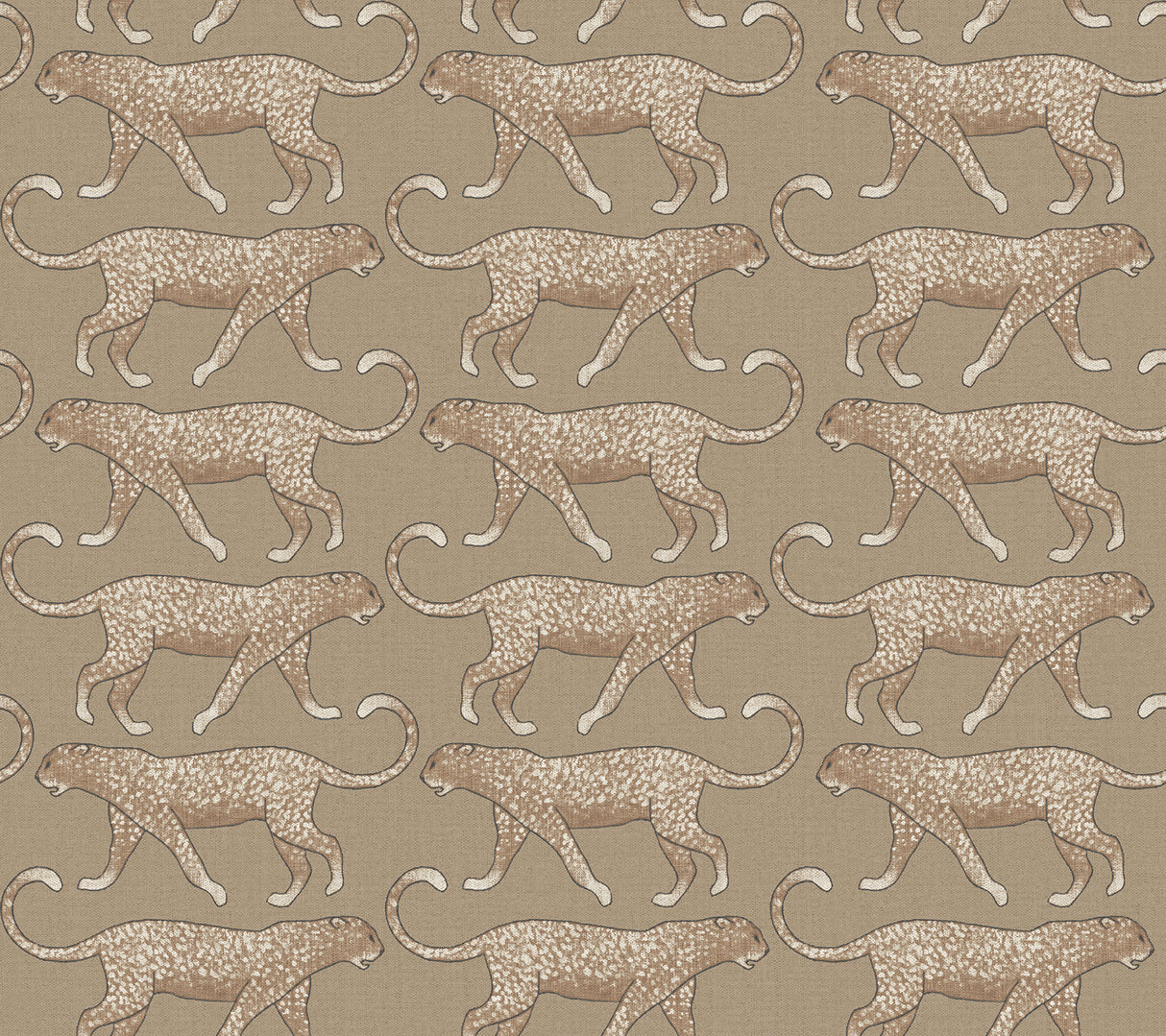 York PSW1358RL Big Cat Walk Brown Peel & Stick Wallpaper