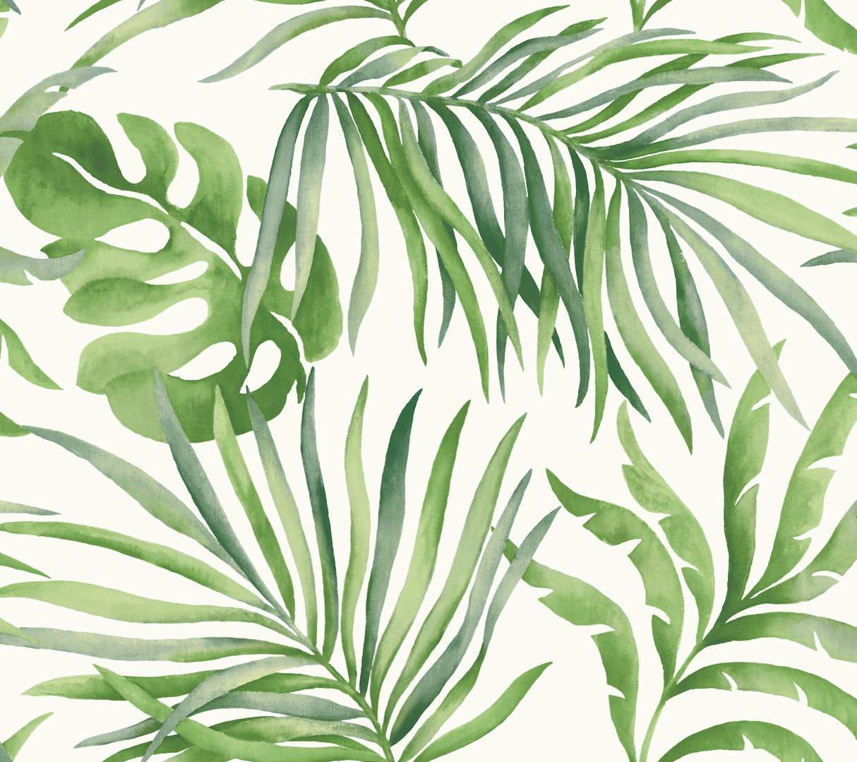 York PSW1412RL Paradise Palm Green Peel & Stick Wallpaper