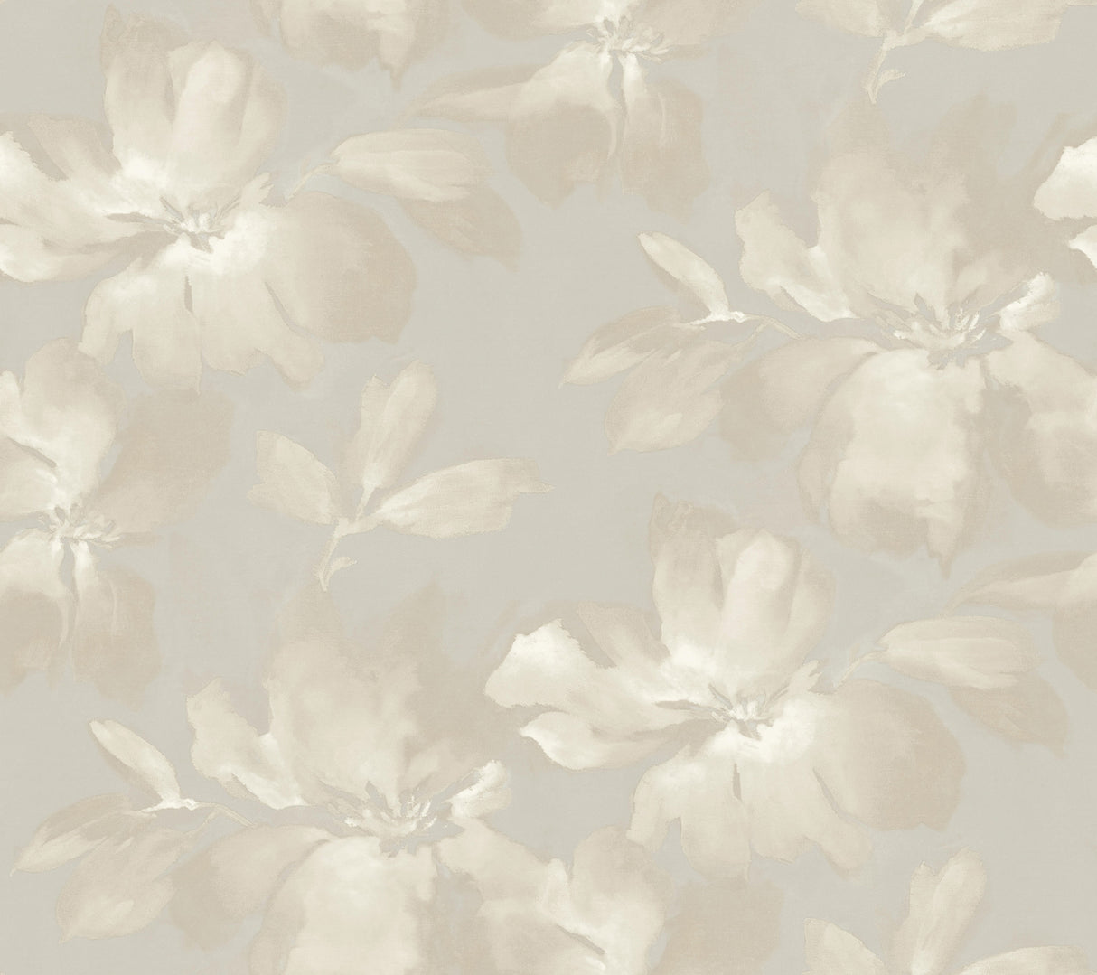 York PSW1414RL Midnight Blooms Neutral Peel & Stick Wallpaper