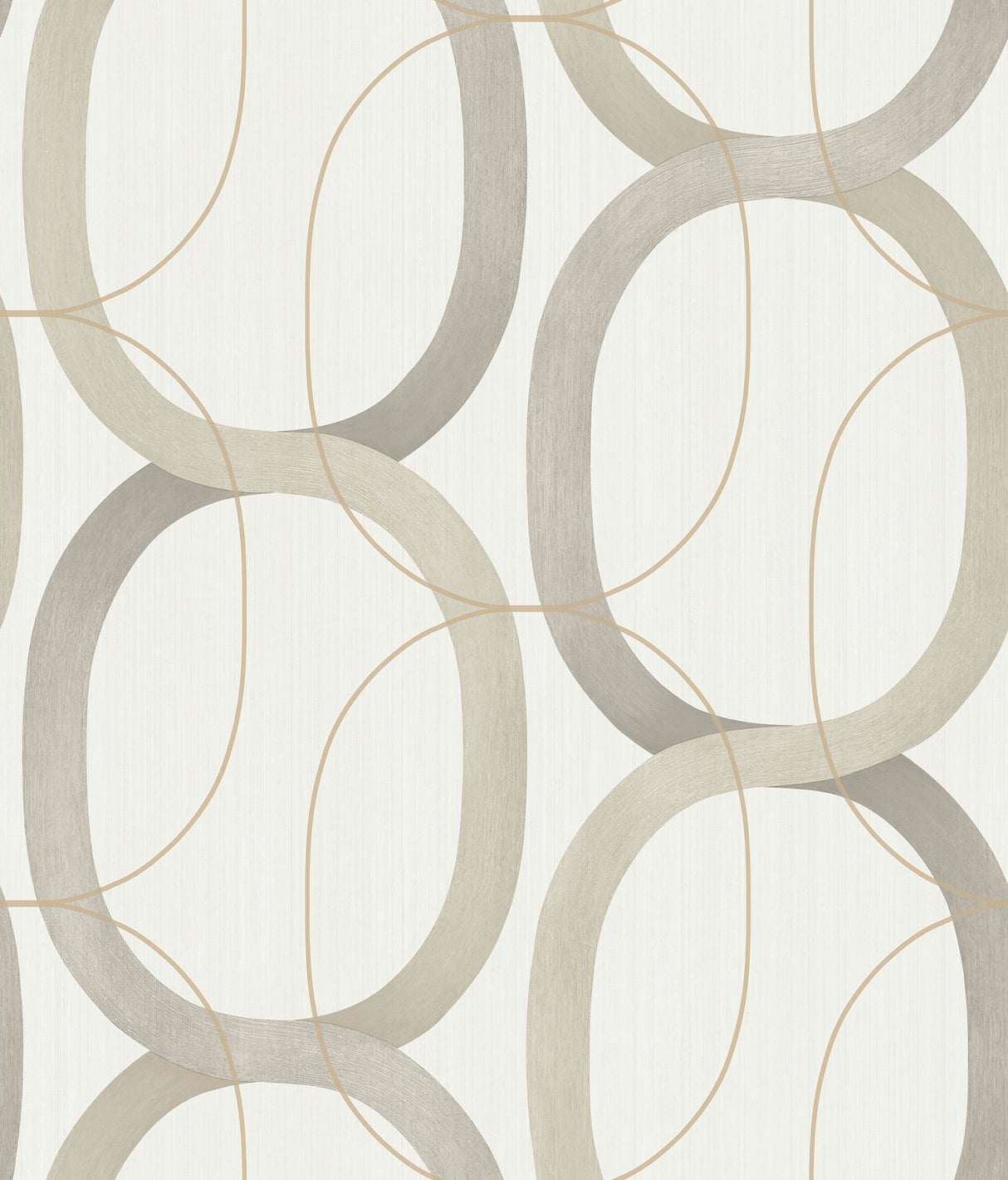 York PSW1418RL Interlock Light Taupe Peel & Stick Wallpaper