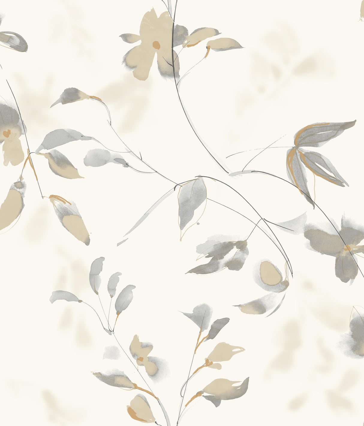 York PSW1424RL Linden Flower Soft Neutral Peel & Stick Wallpaper