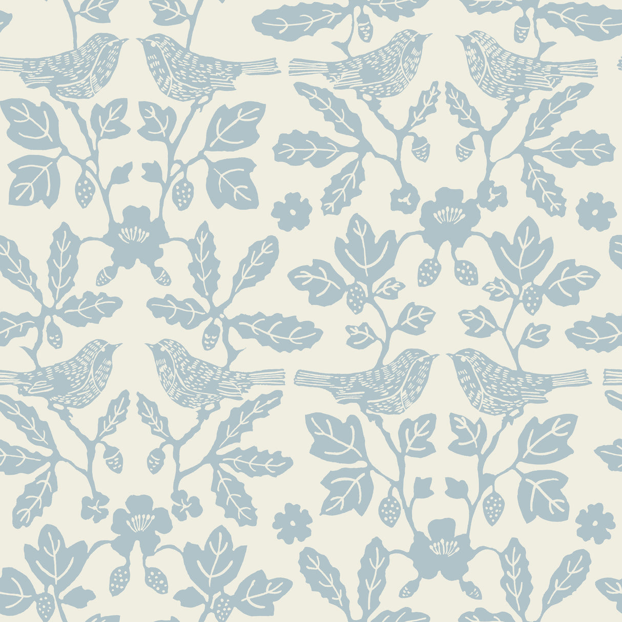 York PSW1441RL Sparrow & Oak Glacial Blue Peel & Stick Wallpaper
