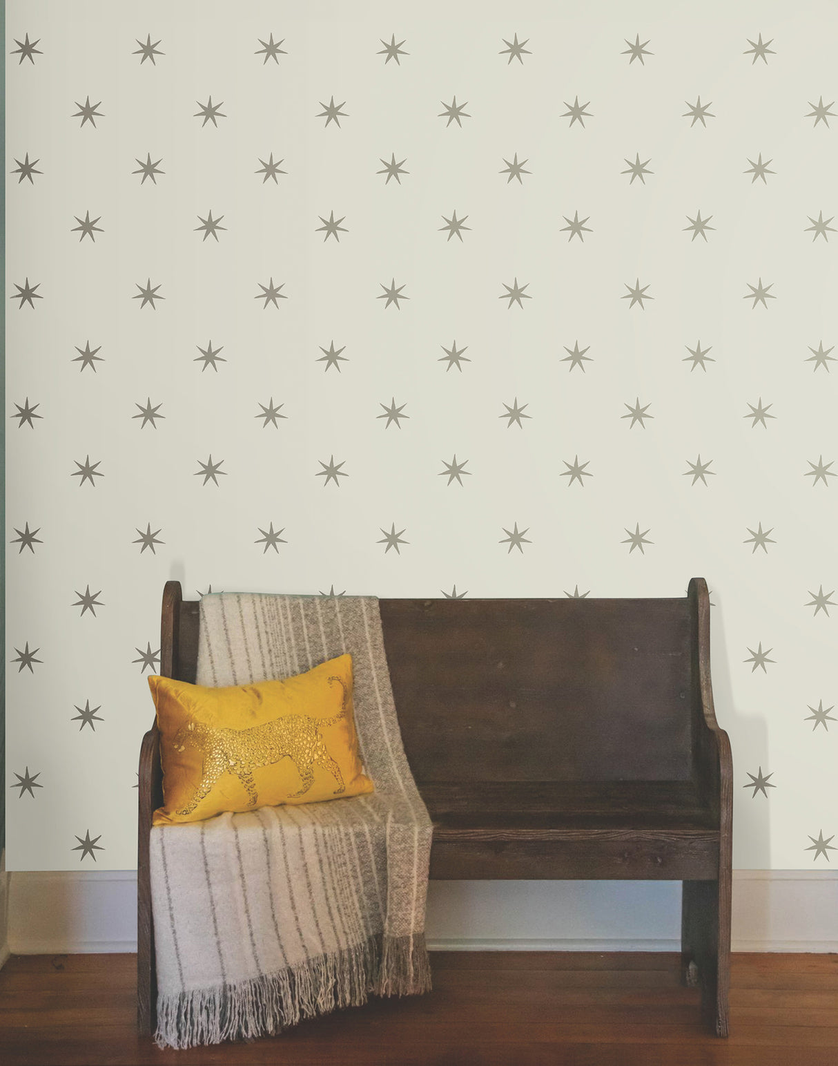 York PSW1452RL Star Splendor Wicker & Metallic Glint Peel & Stick Wallpaper