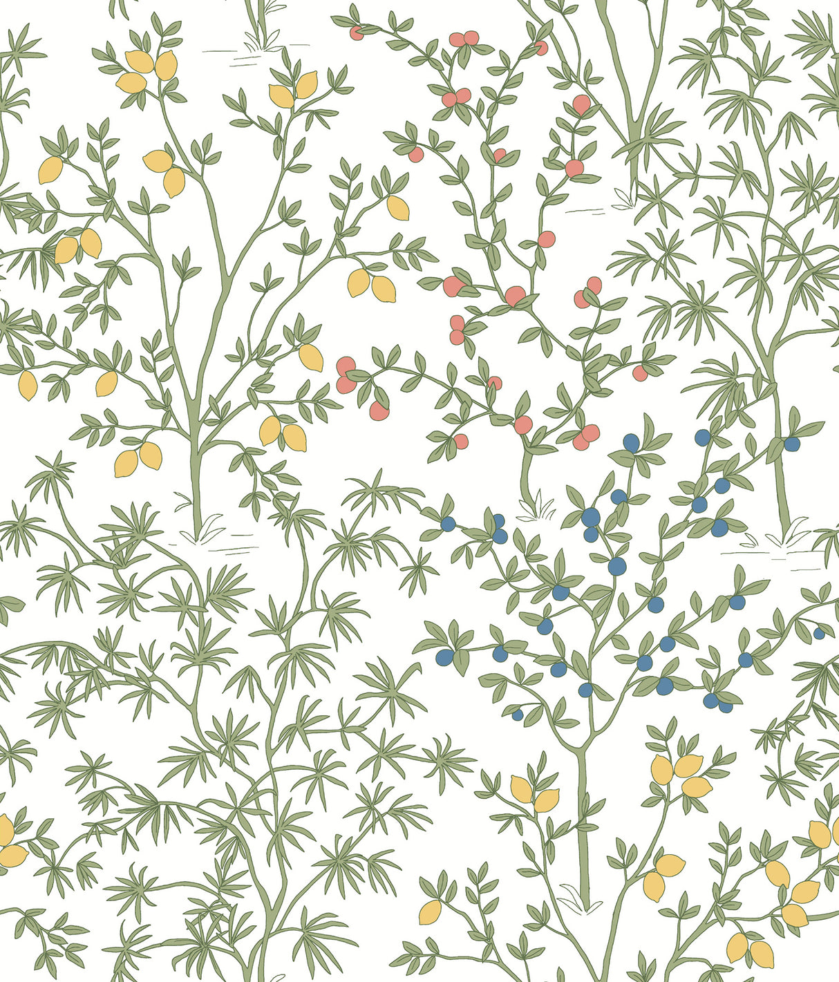 York PSW1455RL Lemon Grove White Peel & Stick Wallpaper