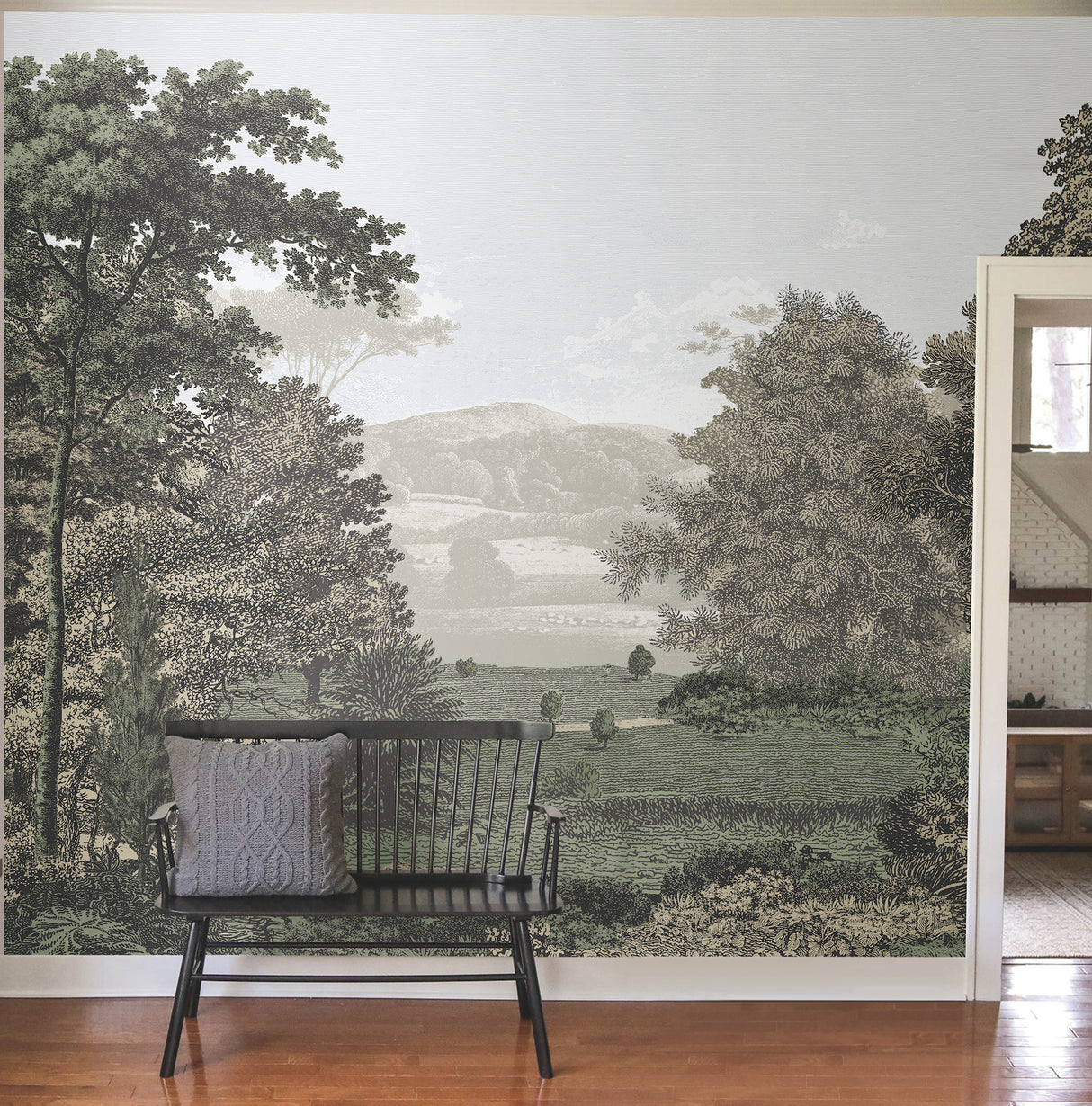 York PSW1456M Scenic Pastures Morning Light Peel & Stick Mural