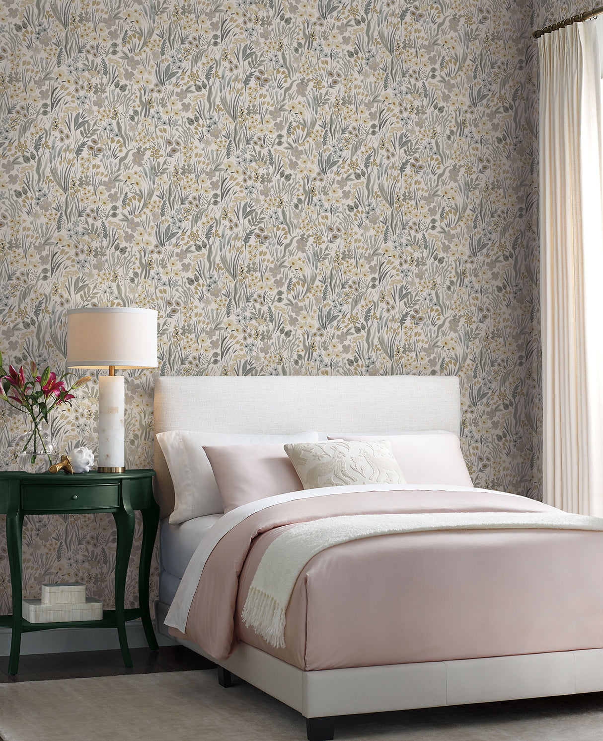 York PSW1467RL Lea Linen Peel & Stick Wallpaper