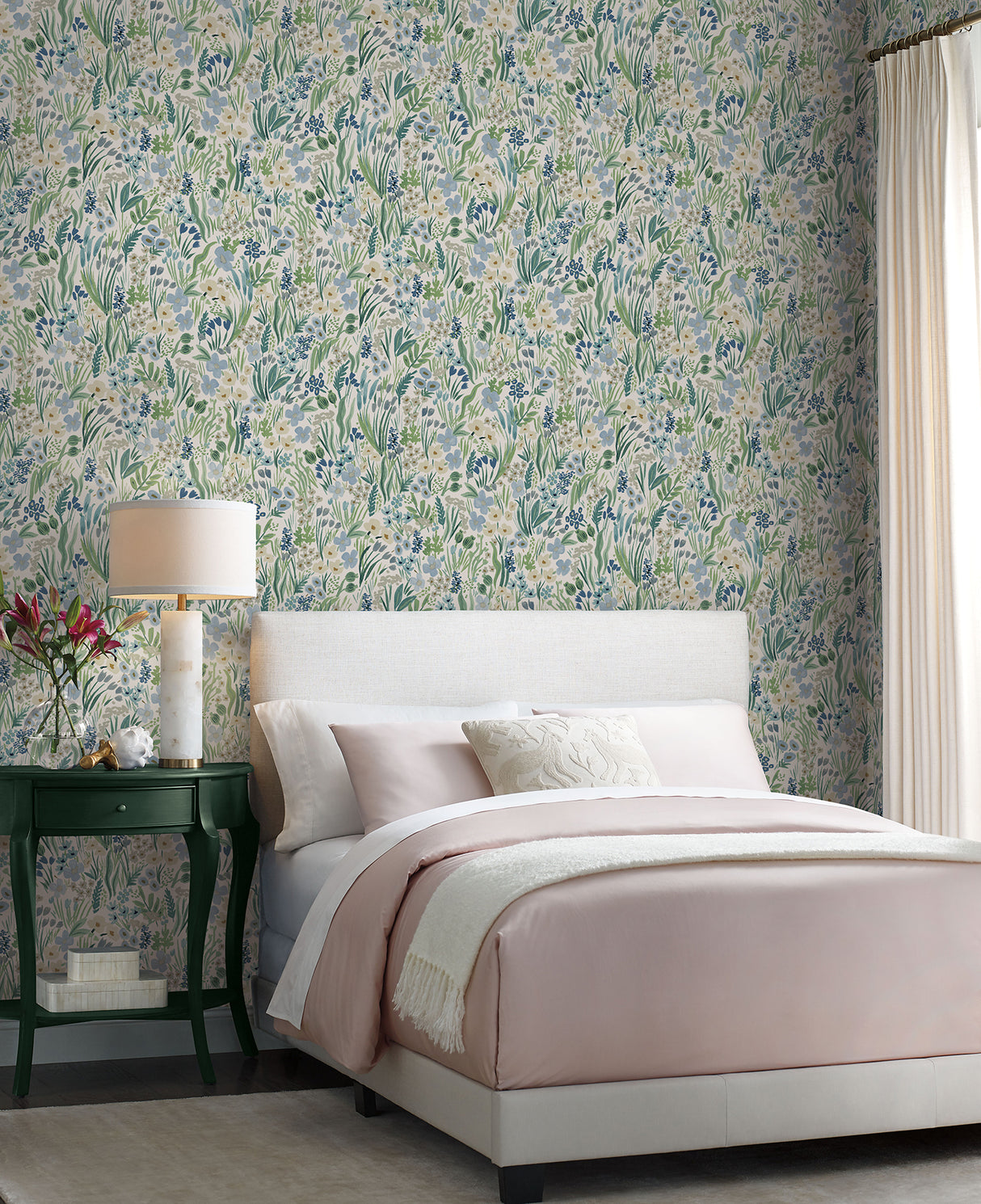 York PSW1468RL Lea Indigo Peel & Stick Wallpaper