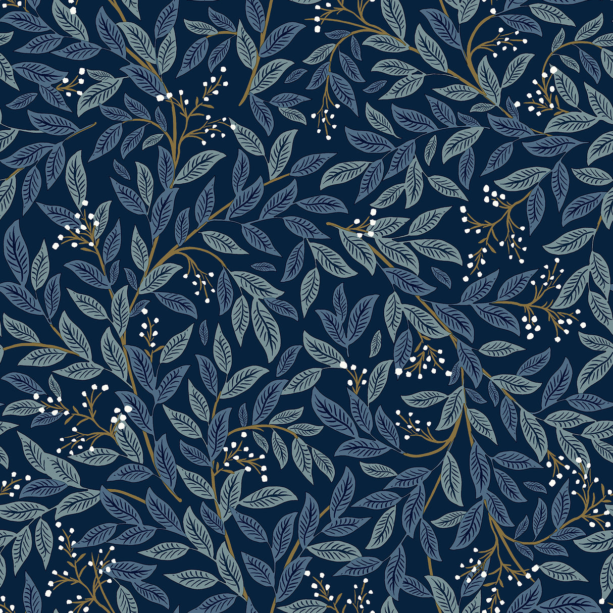 York PSW1470RL Willowberry Navy Peel & Stick Wallpaper