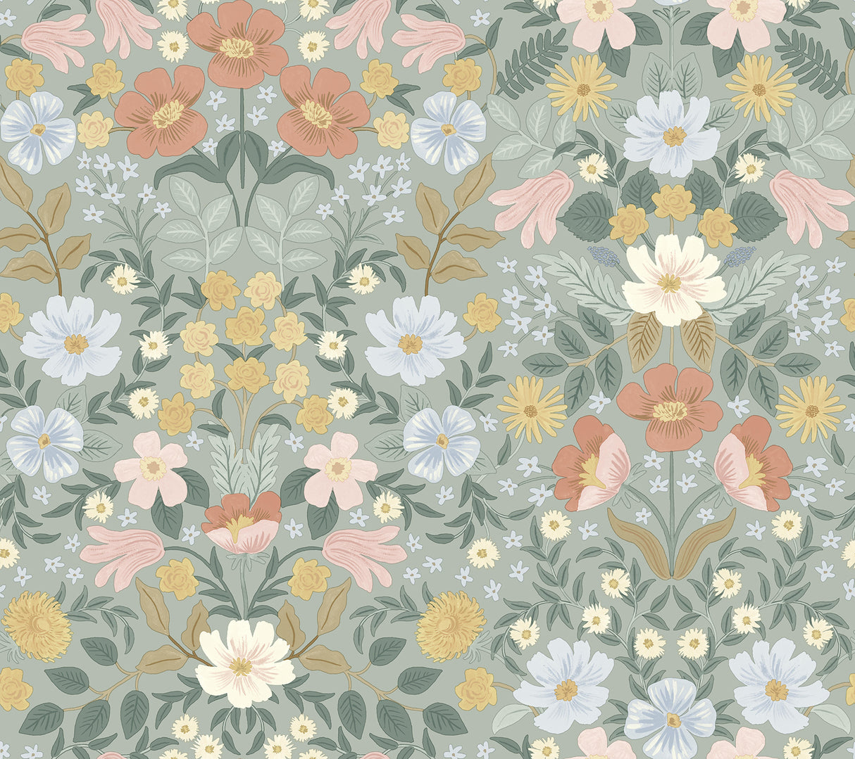 York PSW1476RL Bramble Garden Sage Peel & Stick Wallpaper