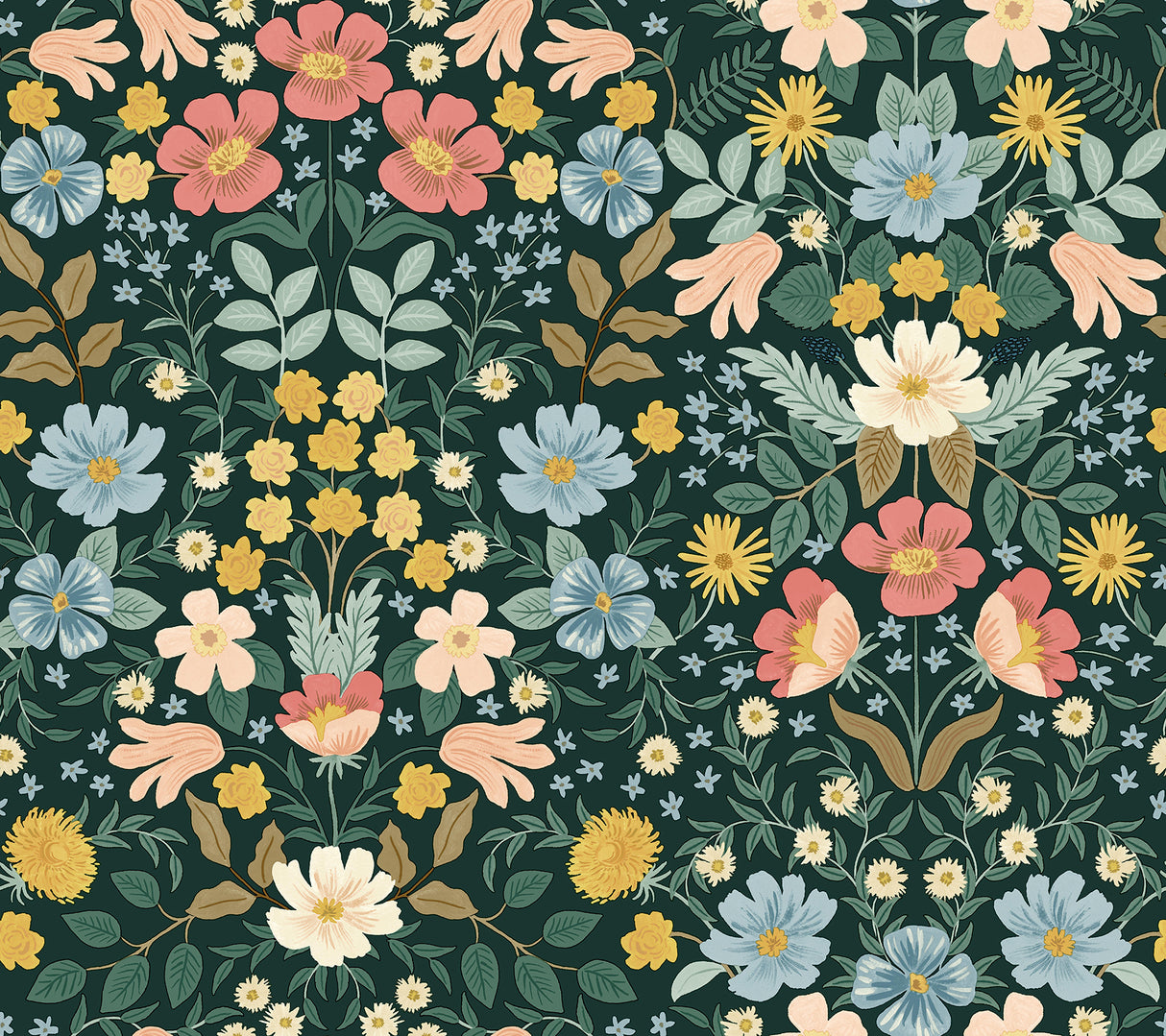 York PSW1477RL Bramble Garden Emerald Peel & Stick Wallpaper