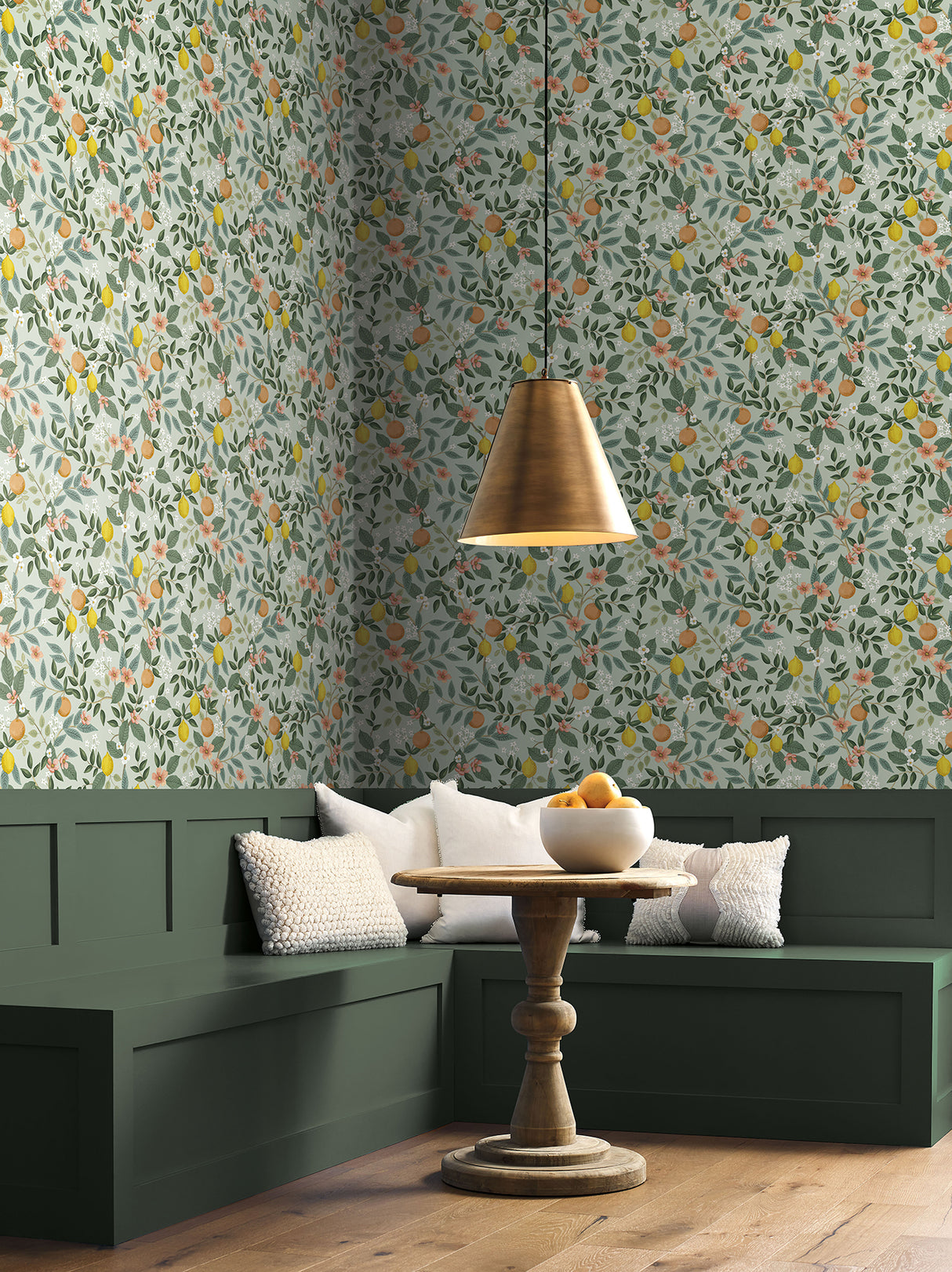 York PSW1480RL Citrus Grove Mint Peel & Stick Wallpaper