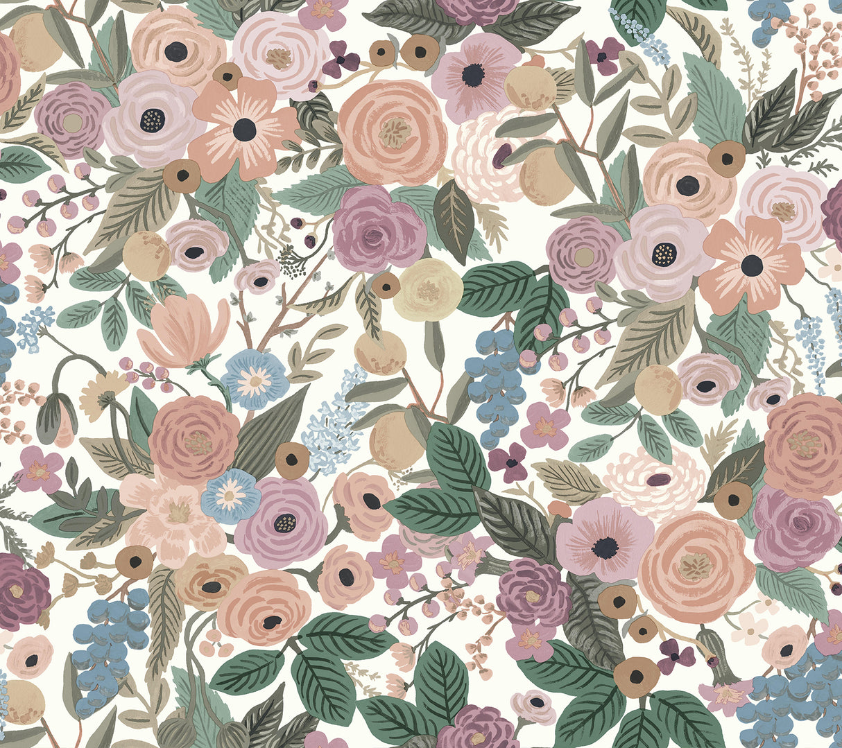 York PSW1483RL Garden Party Blush Multi Peel & Stick Wallpaper
