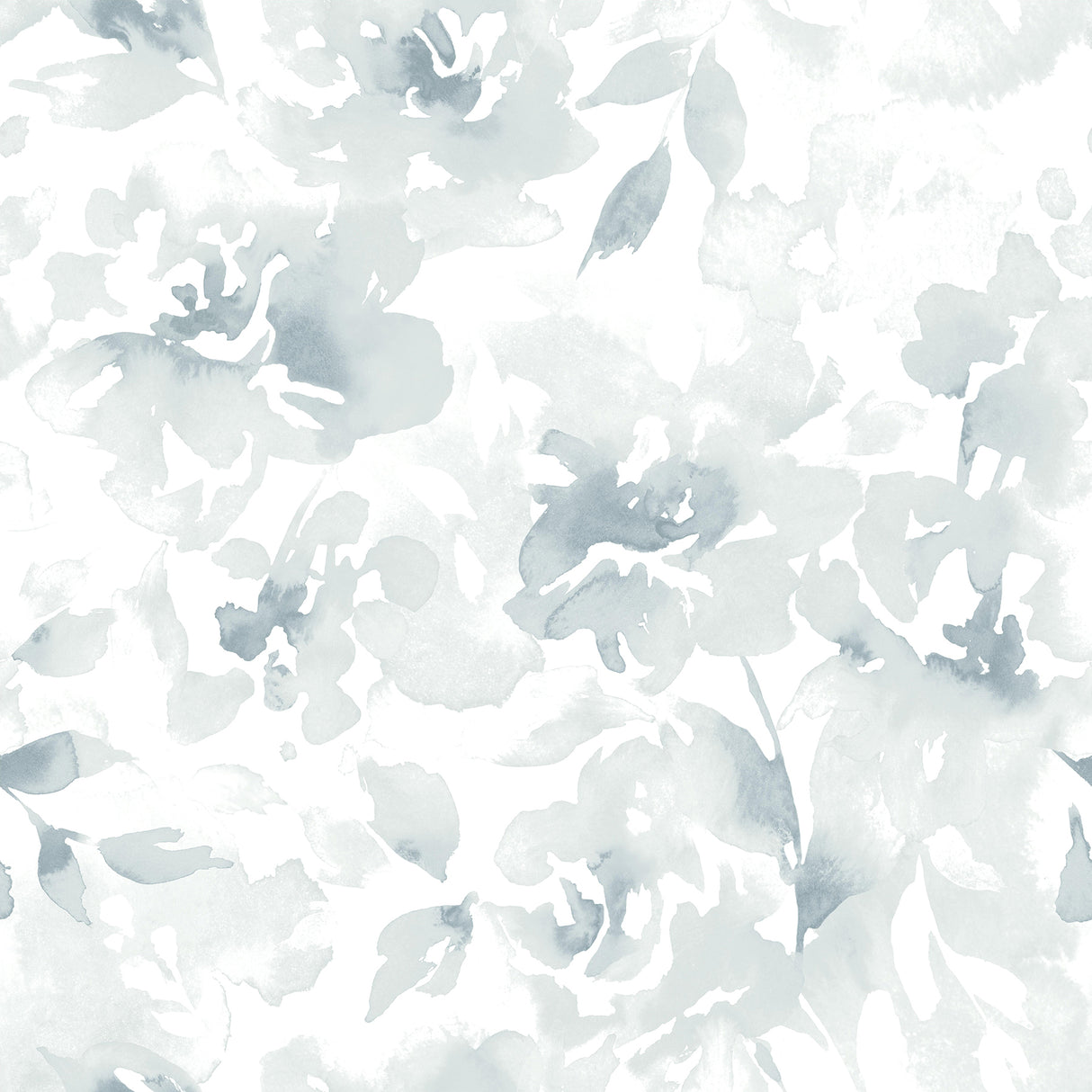 York PSW1492RL Renewed Floral Blue Wallpaper