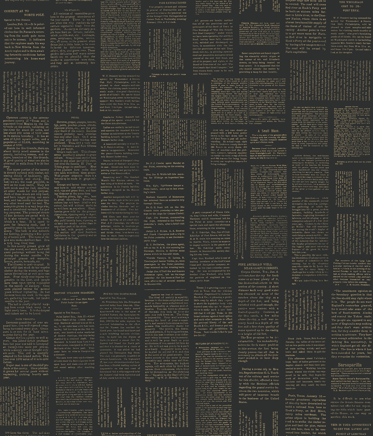 York PSW1496RL Crafted Editorial Black & Gold Metallic Wallpaper