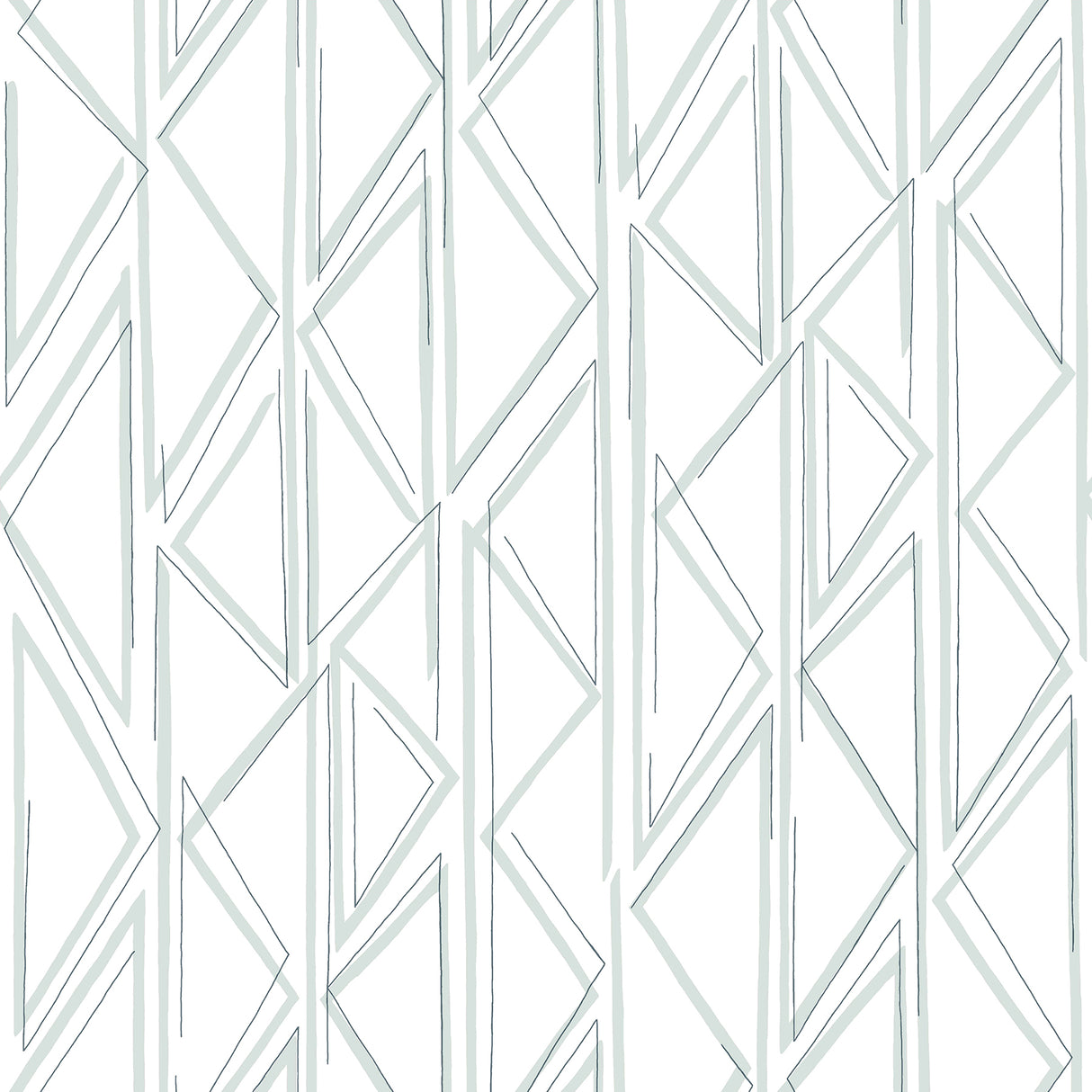 York PSW1501RL Sideways Sketch Blue Wallpaper