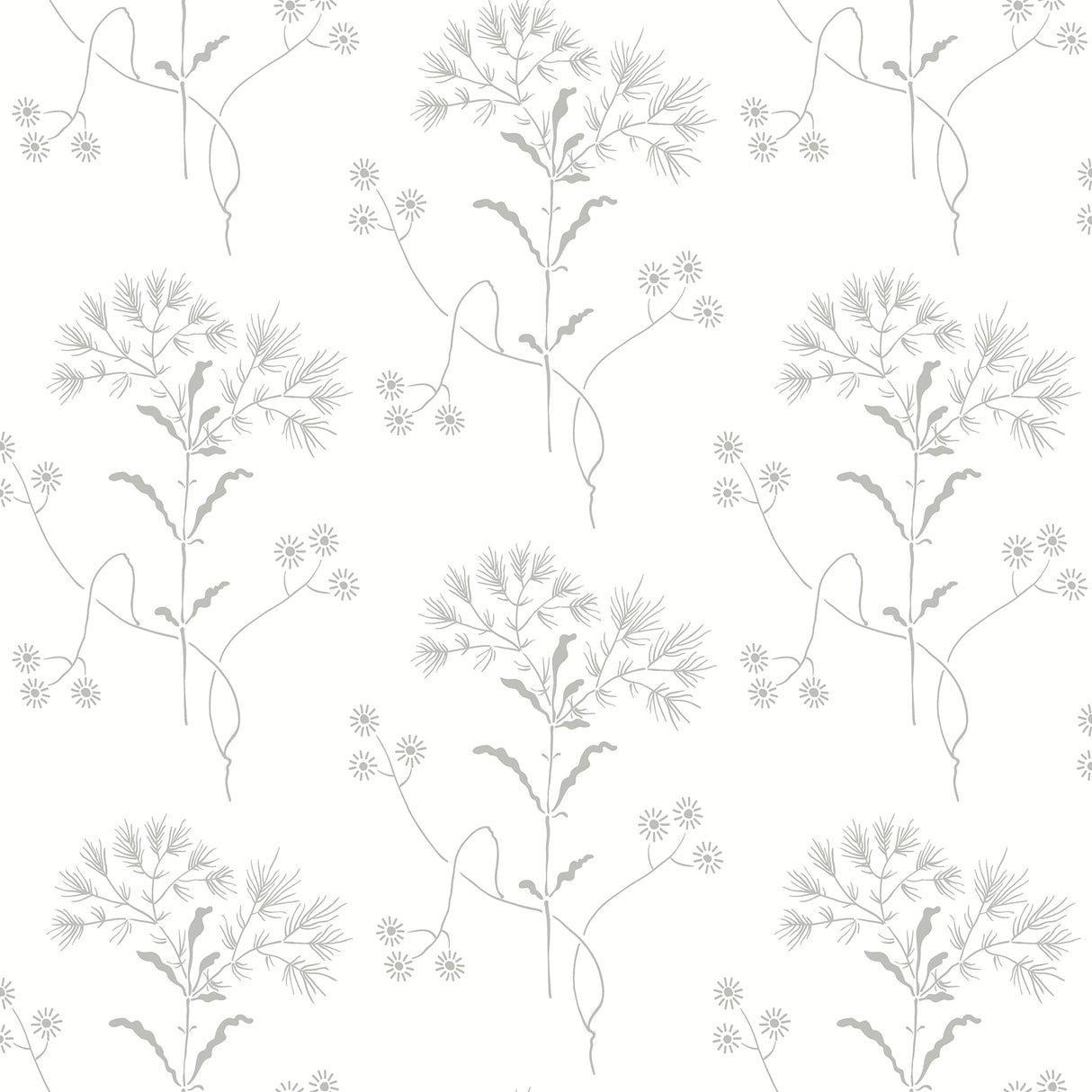 York PSW1502RL Wildflower Grey Wallpaper