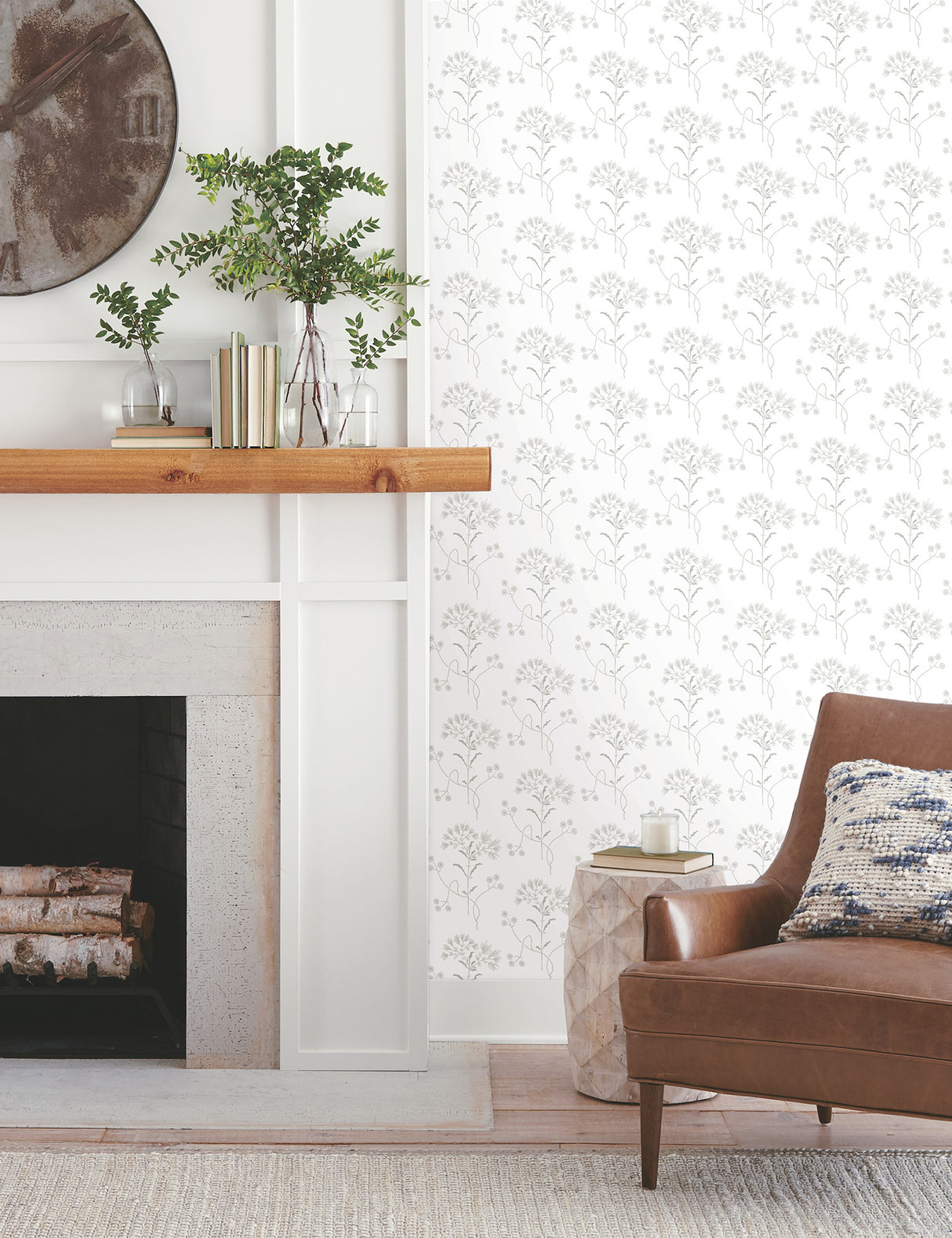 York PSW1502RL Wildflower Grey Wallpaper