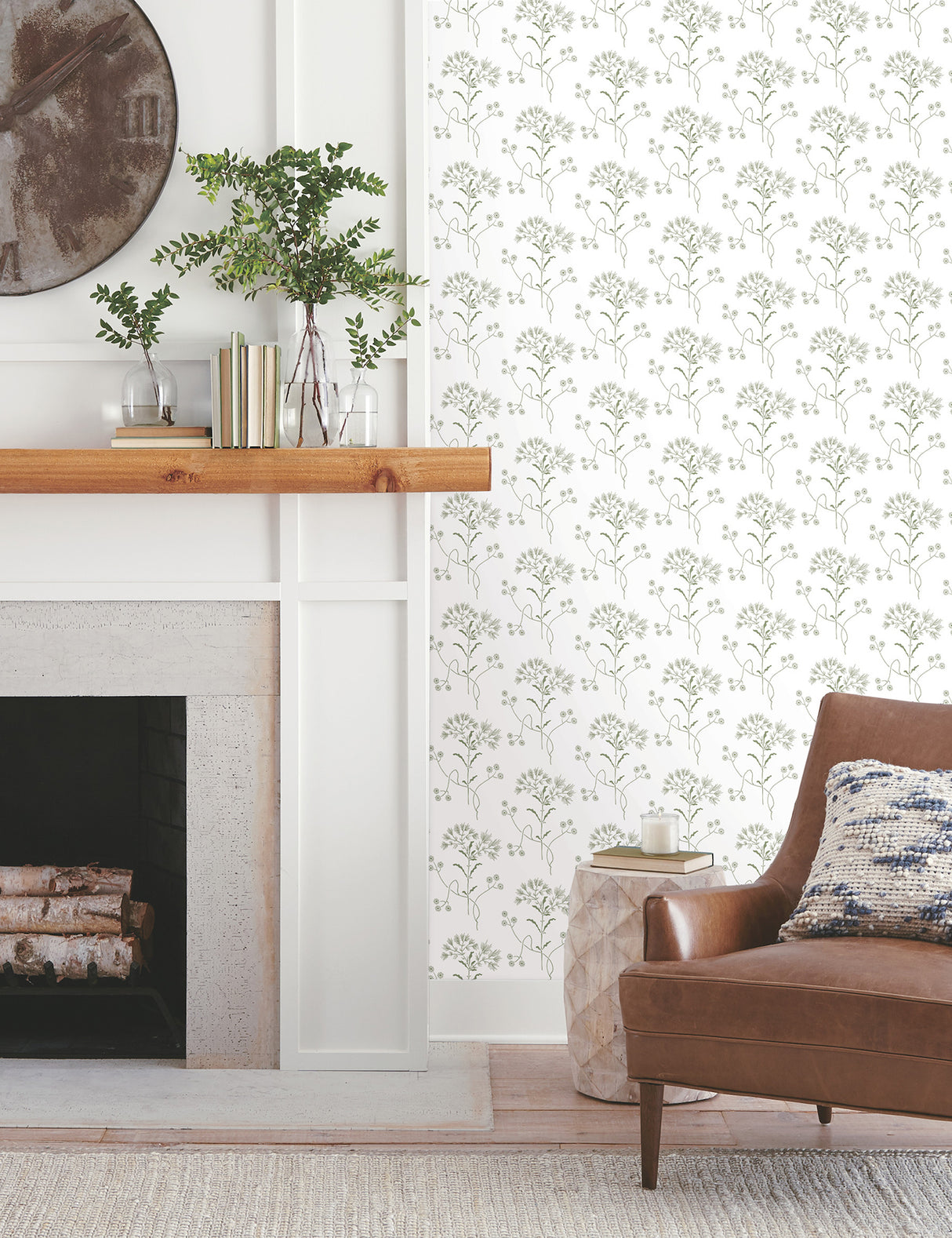 York PSW1503RL Wildflower Green Wallpaper