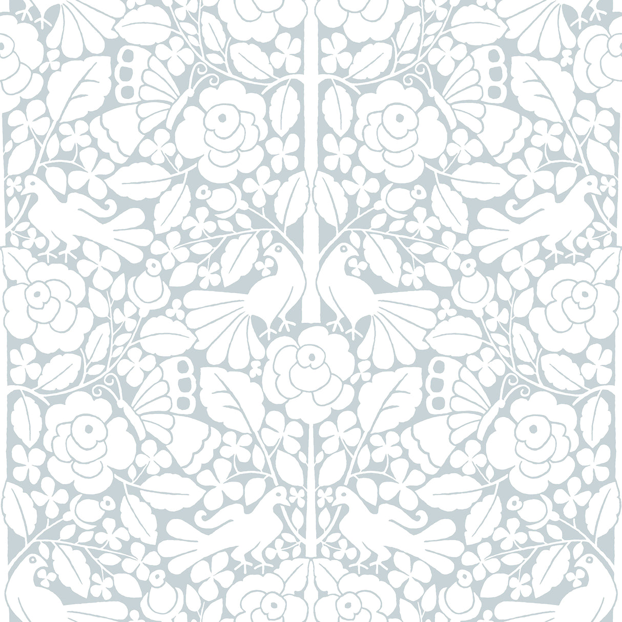 York PSW1507RL Fairy Tales Blue Wallpaper