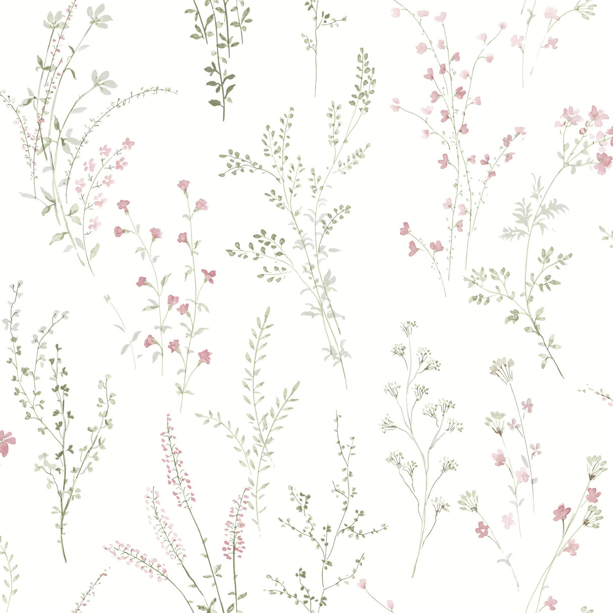 York PSW1524RL Wildflower Sprigs Multicolor Peel & Stick Wallpaper
