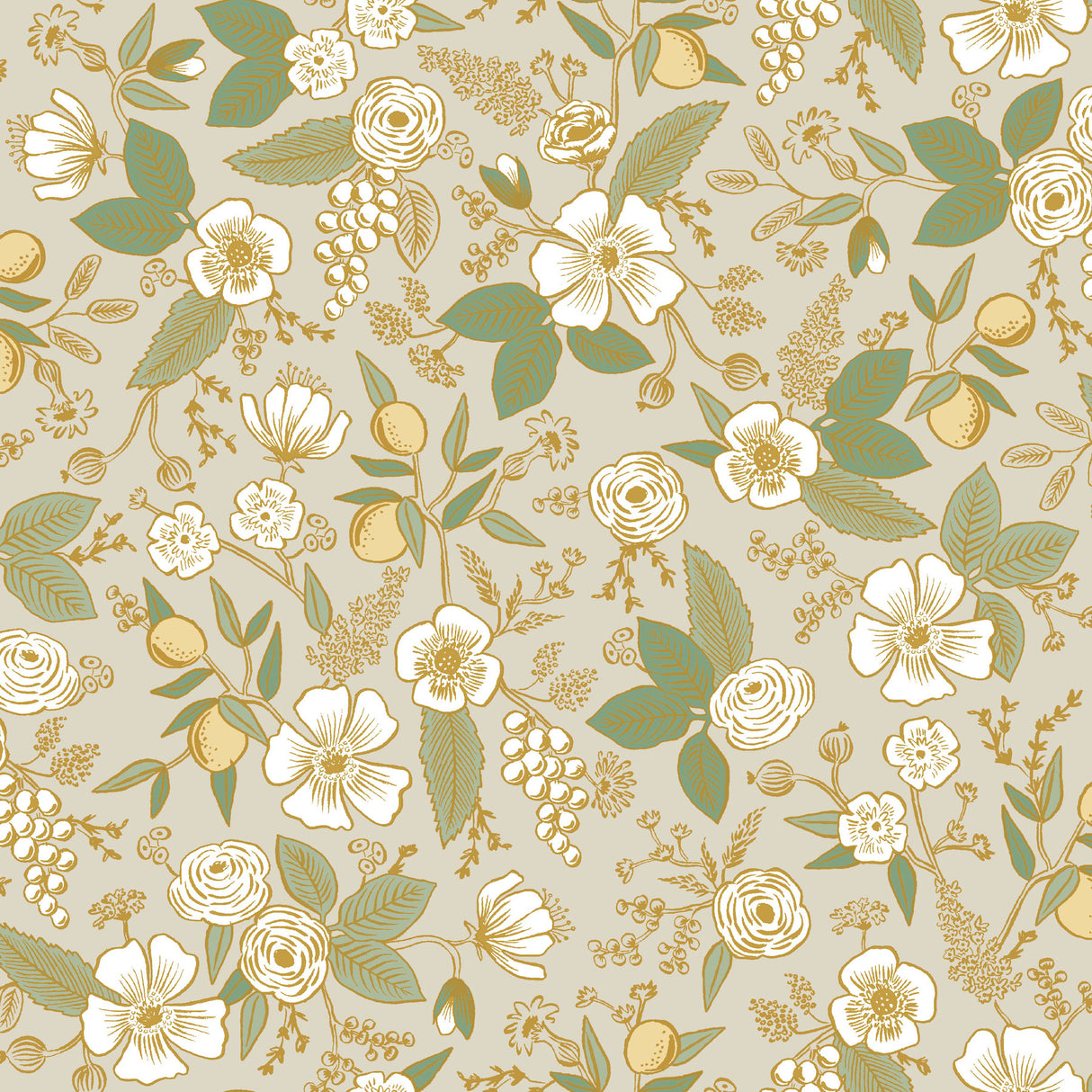 York PSW1532RL Colette Linen Peel & Stick Wallpaper