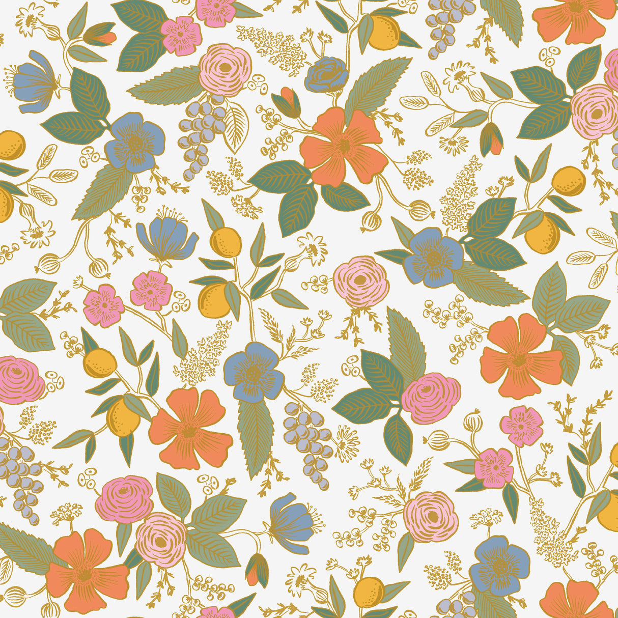 York PSW1533RL Colette Rose Multicolor Peel & Stick Wallpaper