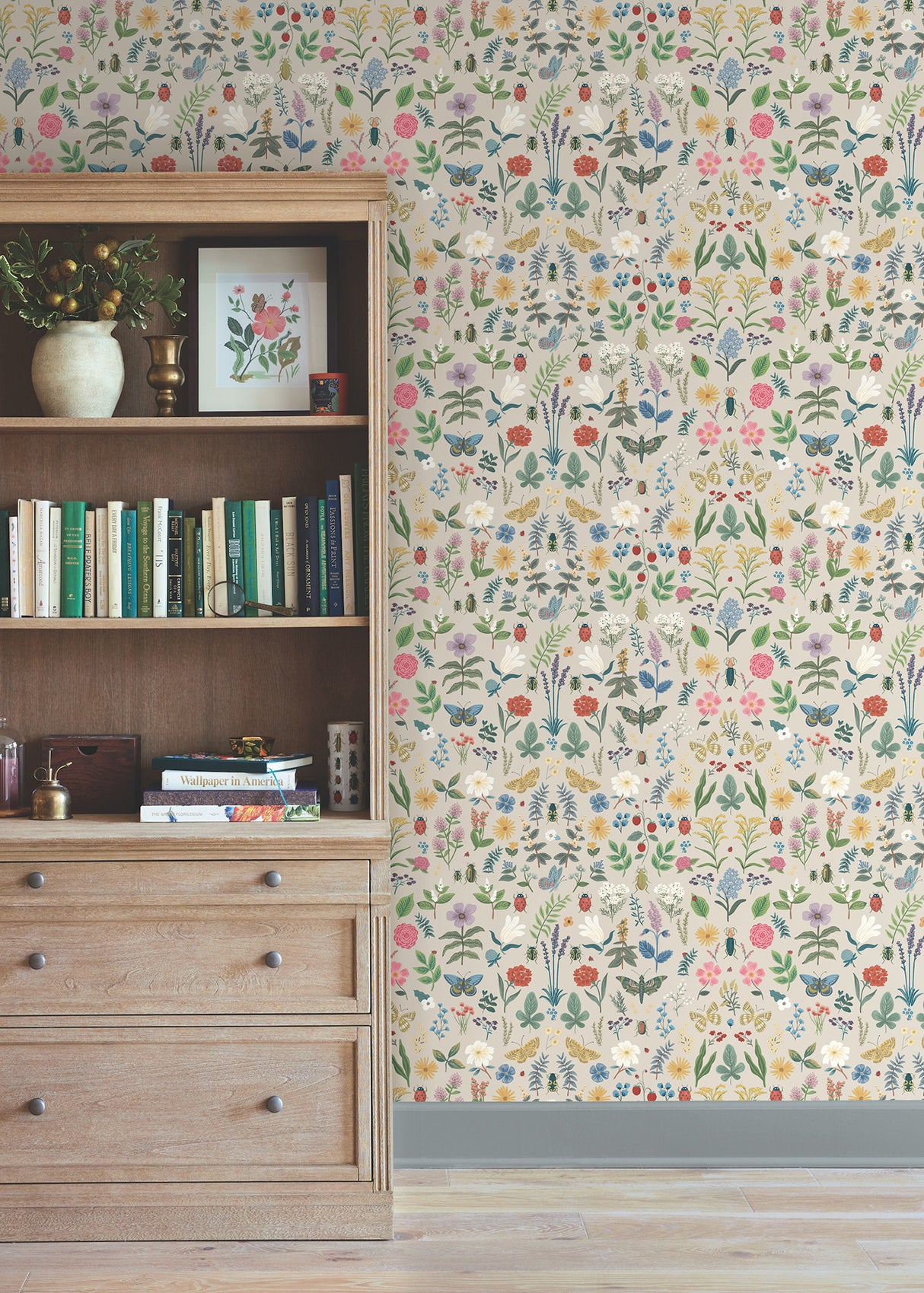 York PSW1541RL Curio Linen Peel & Stick Wallpaper