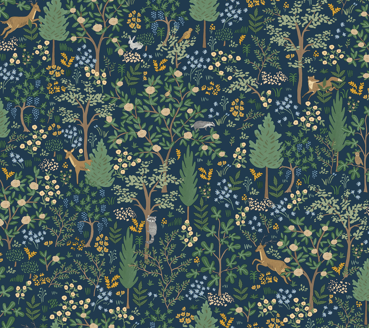 York PSW1547RL Woodland Navy Peel & Stick Wallpaper