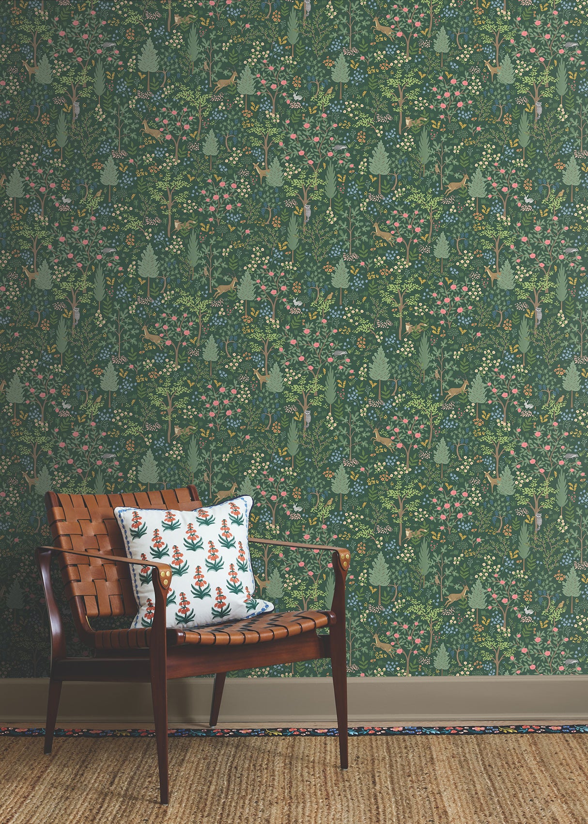 York PSW1548RL Woodland Emerald Peel & Stick Wallpaper