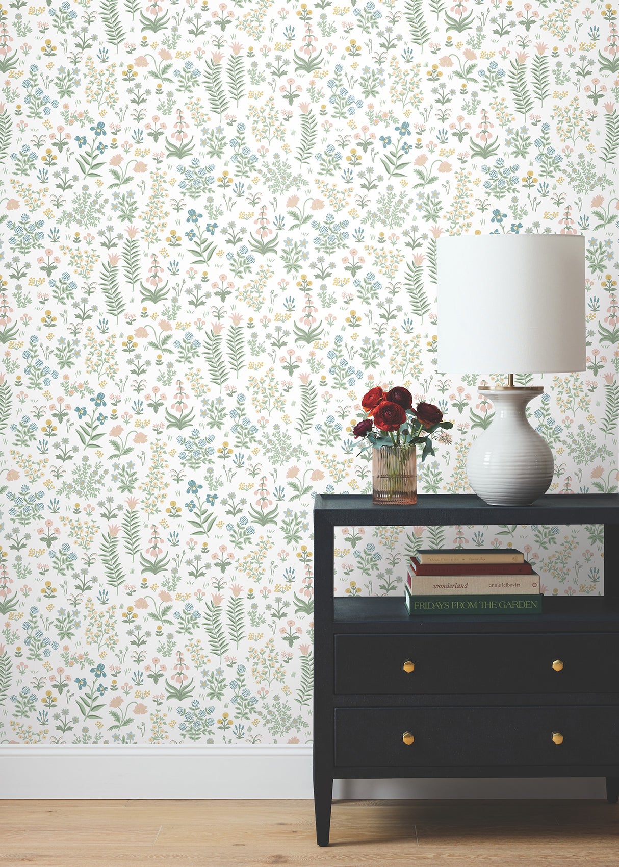 York PSW1550RL Menagerie Garden Blush Multicolor Peel & Stick Wallpaper