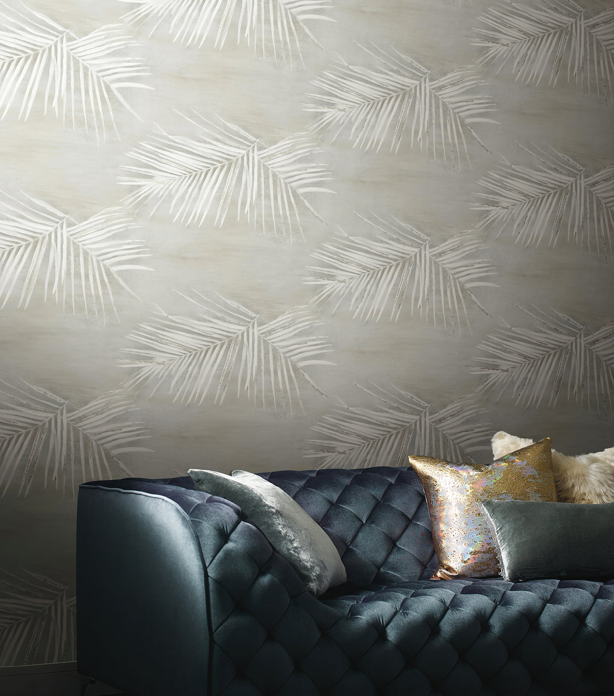 York PSW1556RL Endless Summer Grey Peel & Stick Wallpaper