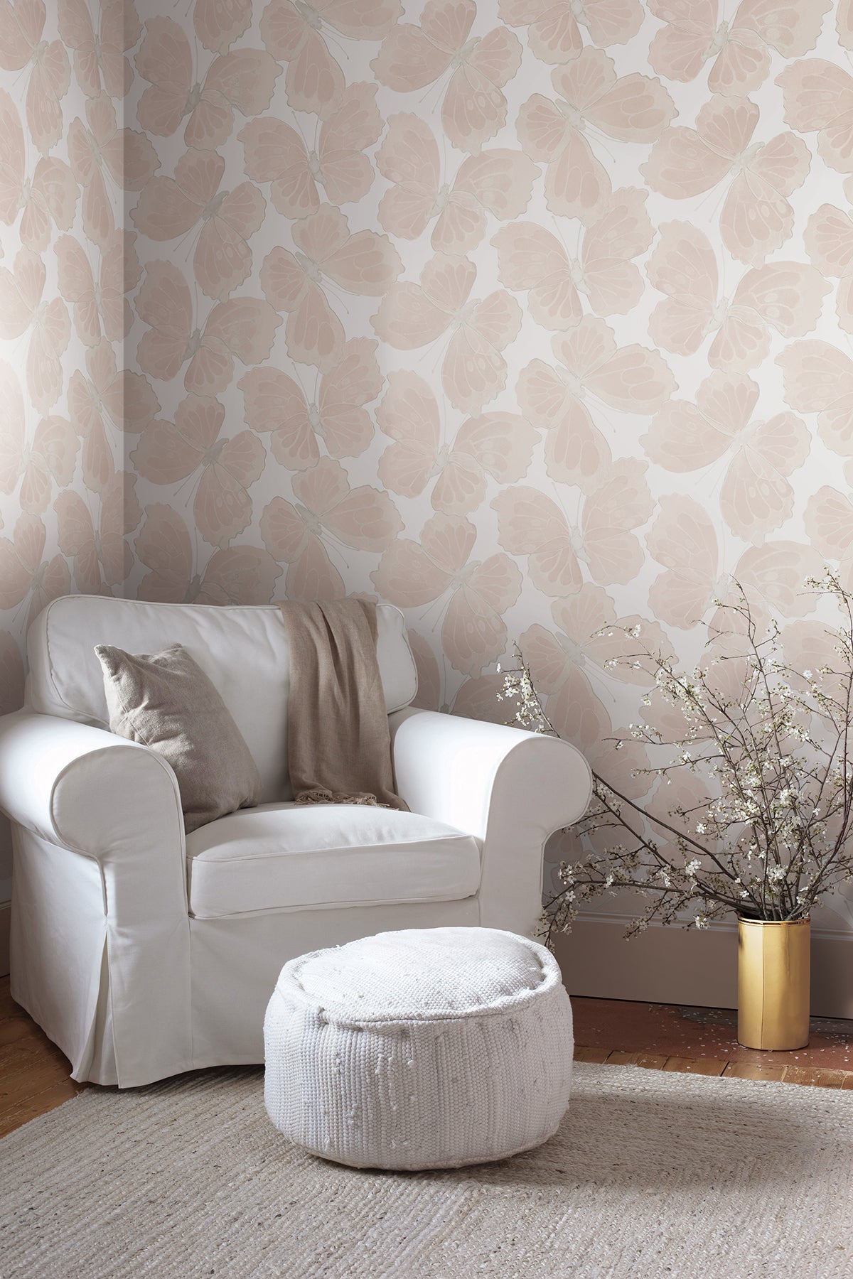 York PSW1567RL Inner Peace Champagne Peel & Stick Wallpaper