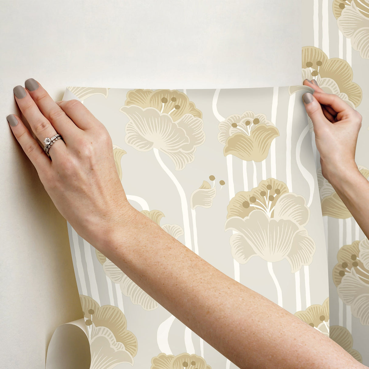 York PSW1570RL Shirley Premium Peel + Stick Wallpaper - Eade's Wallpaper