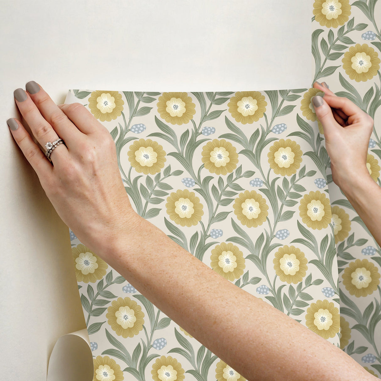 York PSW1581RL Lillian Premium Peel + Stick Wallpaper - Eade's Wallpaper