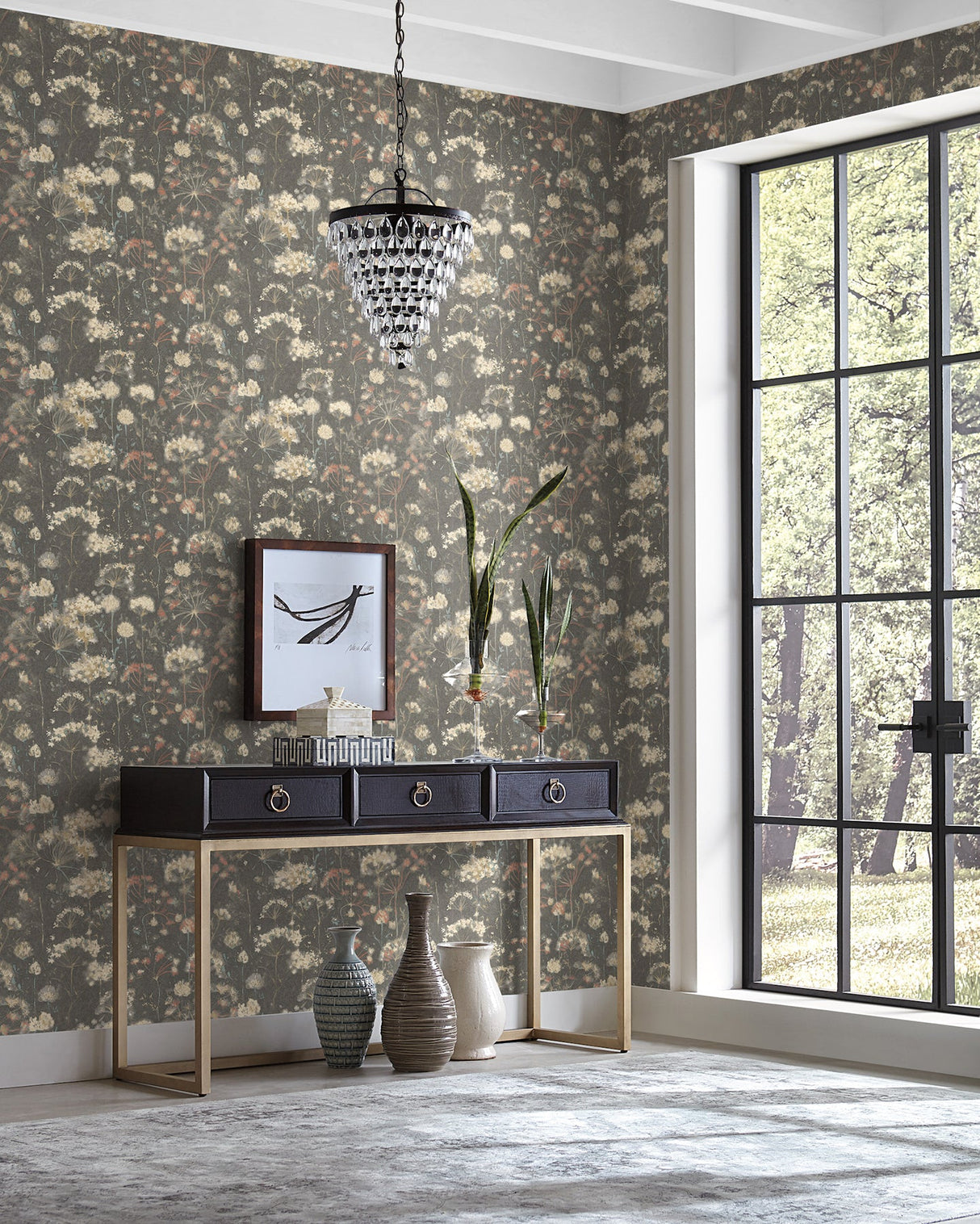 York PSW1605RL Botanical Fantasy Premium Peel + Stick Wallpaper - Eade's Wallpaper
