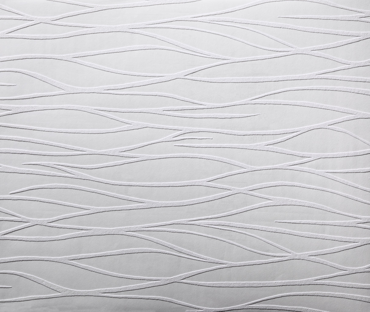 York PT9418 Organic Waves Paintable White Wallpaper