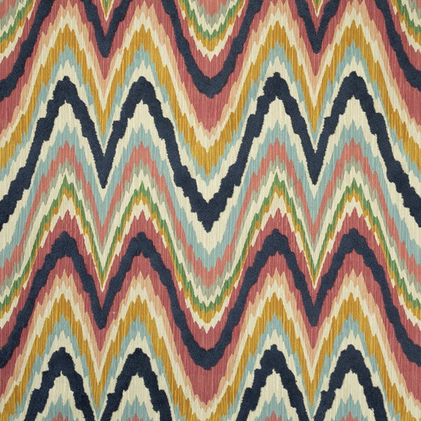 Ikat-Cayenne Mitchell MDS FF-2203-03 Chevron,Contemporary,Global,Ikat,Texture Azuki - Eade's Wallpaper