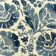 G P & J BAKER R1375.1.0 POPPIES INDIGO/ Fabric - Eade's Wallpaper