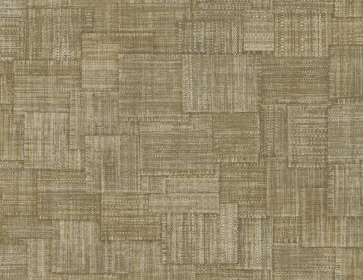 Seabrook Designs RA41712 Woven Blocks Wallpaper