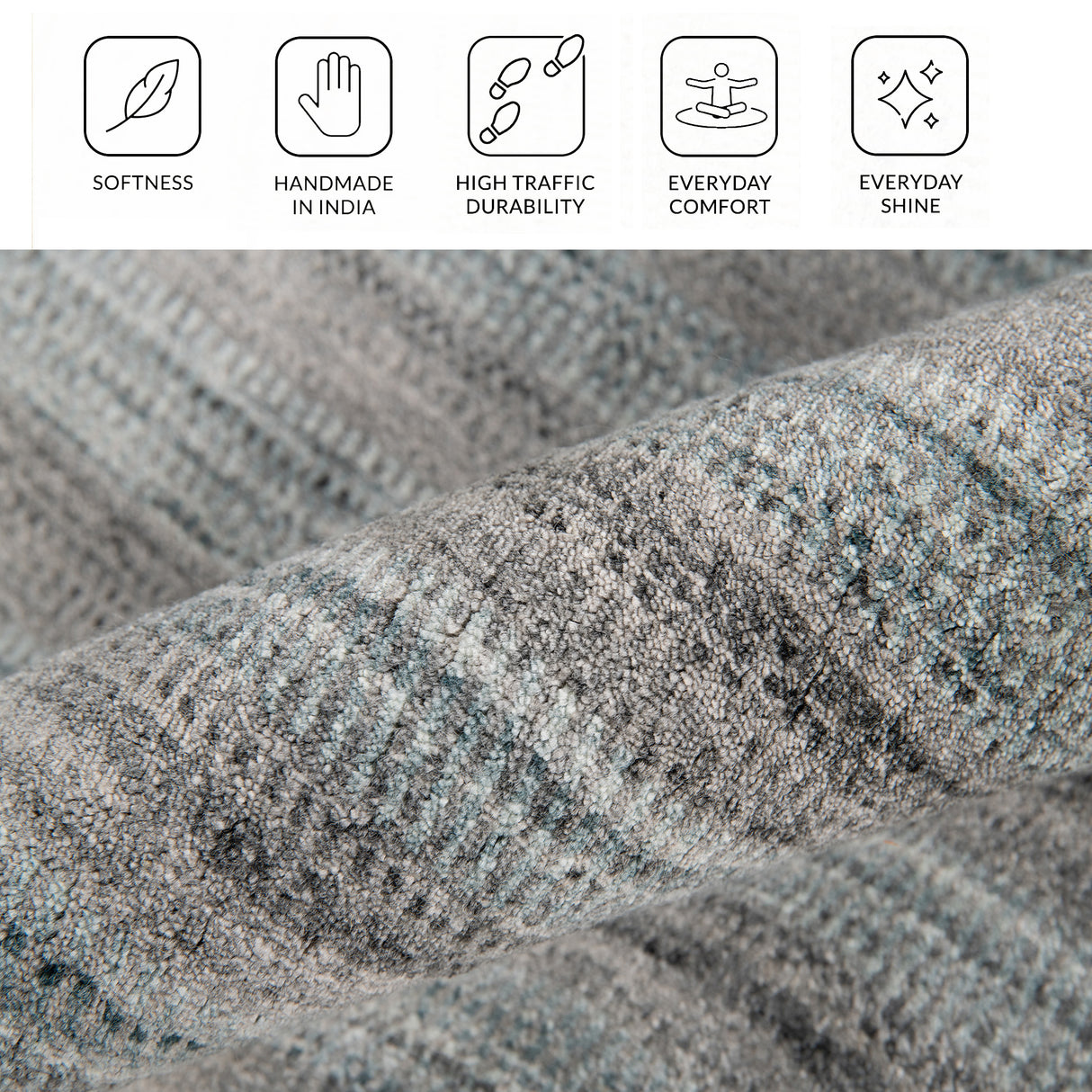 Amer Rugs RAF-7 Raffia Contemporary Striped Area Rug