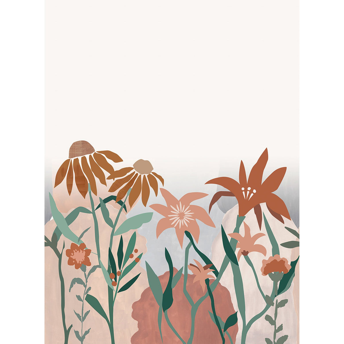 Galerie Day Dreamers Flowers Multi-colored Mural RB303